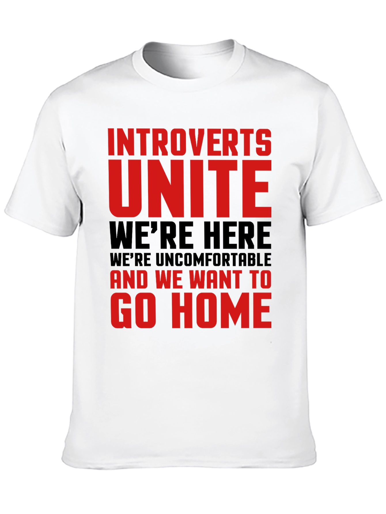 Introverts Unite Funny Graphic Tee