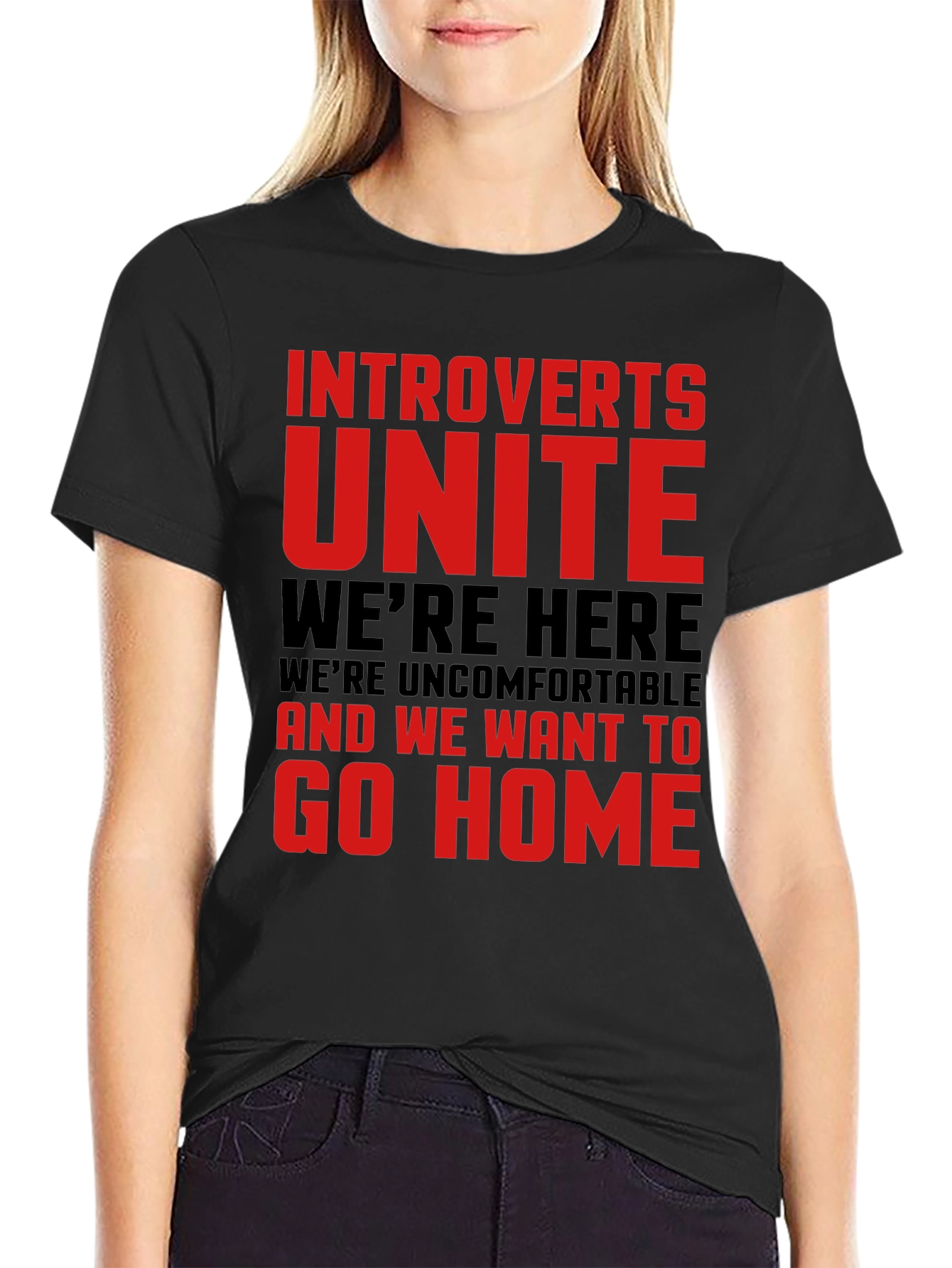Introverts Unite Funny Graphic Tee