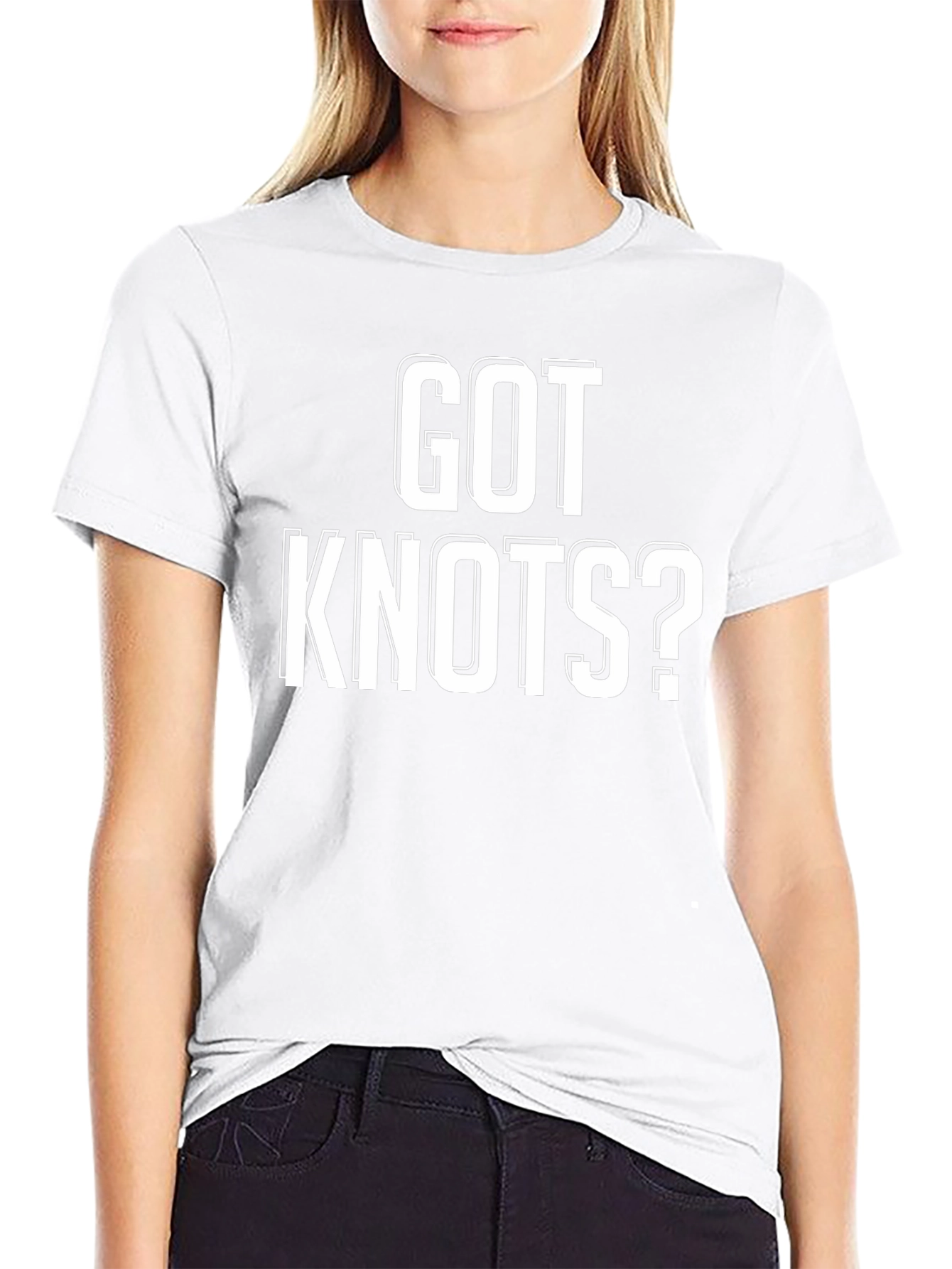 Got Knots? Funny Graphic T-Shirt - Black