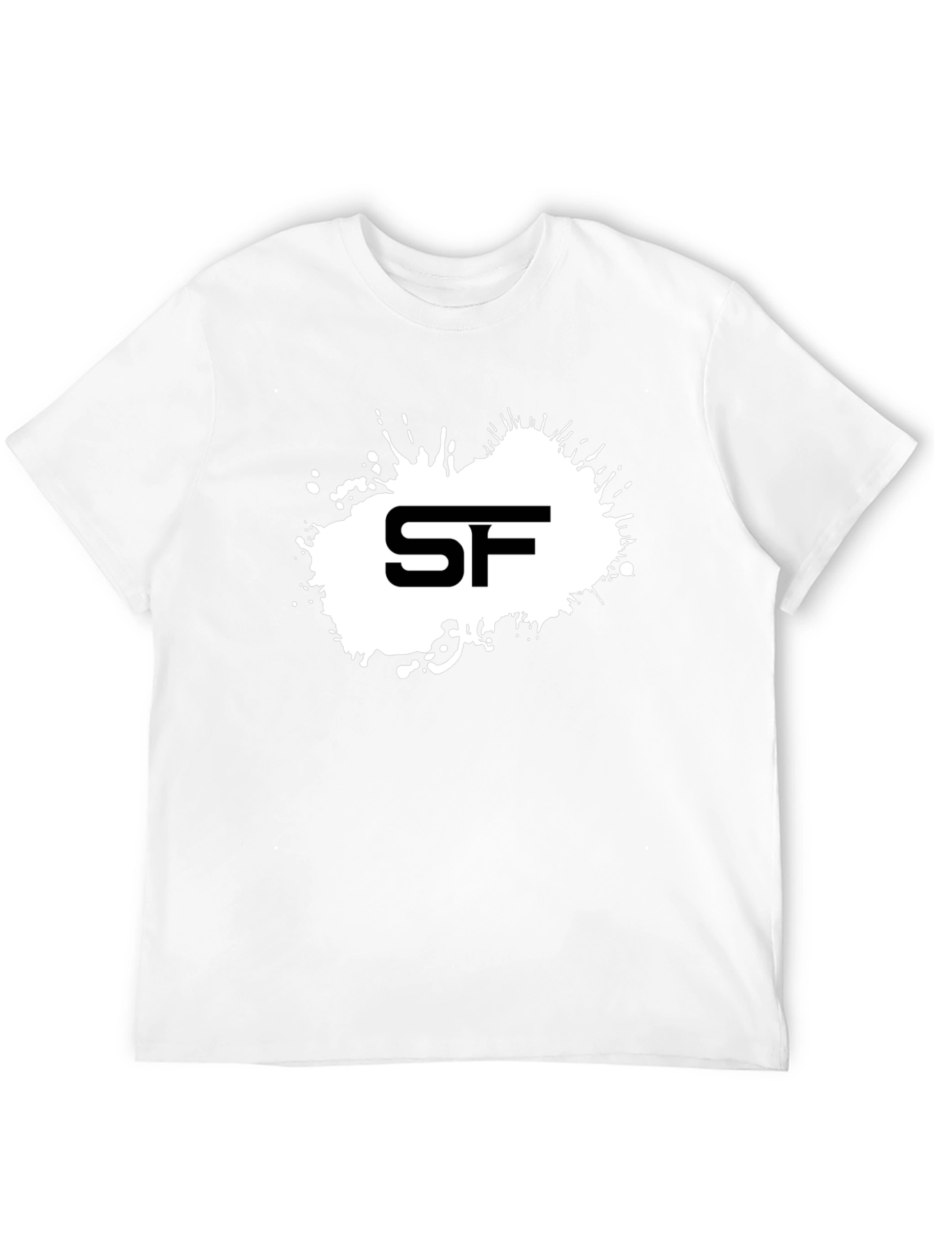 SF Splash Graphic Tee - Cool Black Cotton T-Shirt