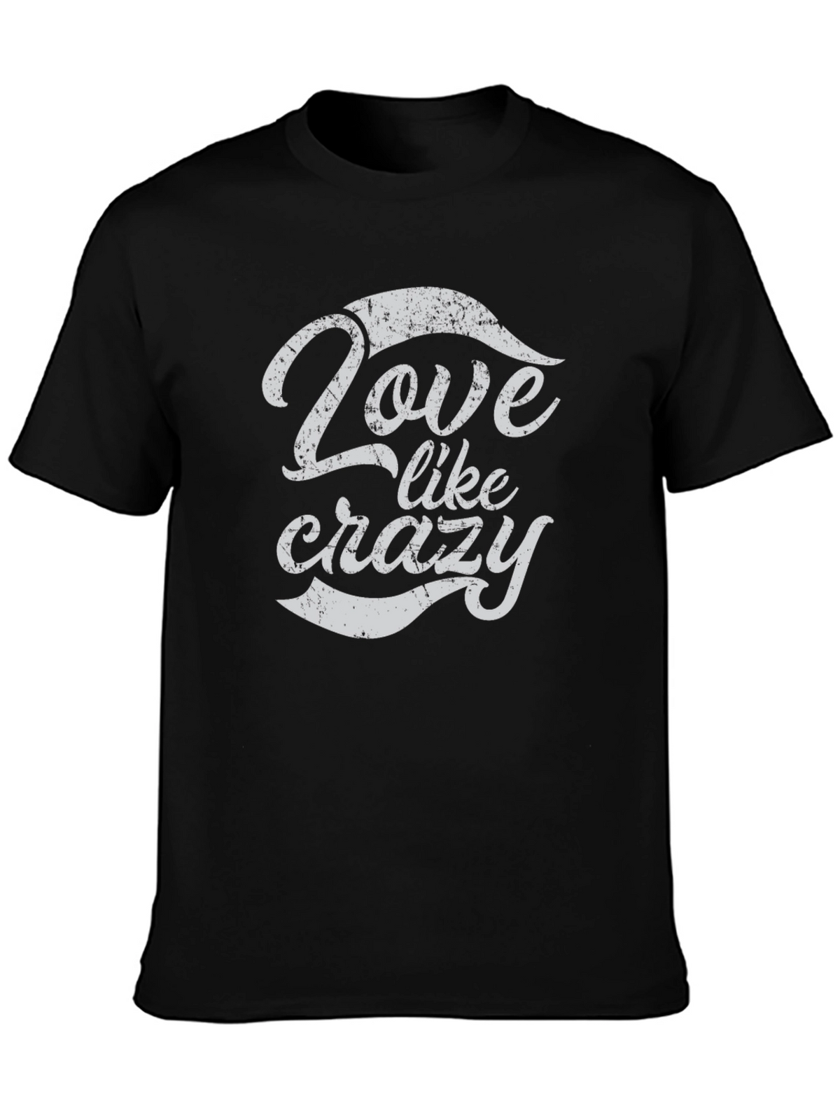 Love Like Crazy Black Graphic Tee