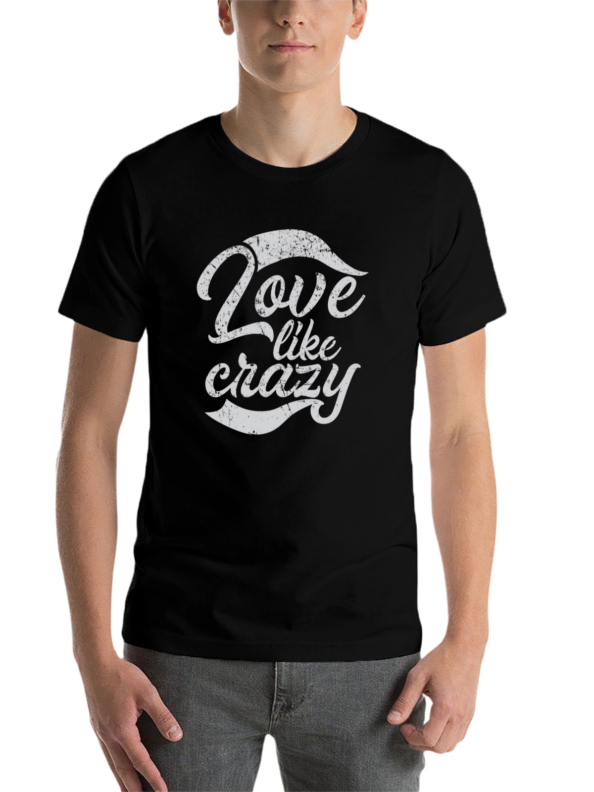 Love Like Crazy Black Graphic Tee