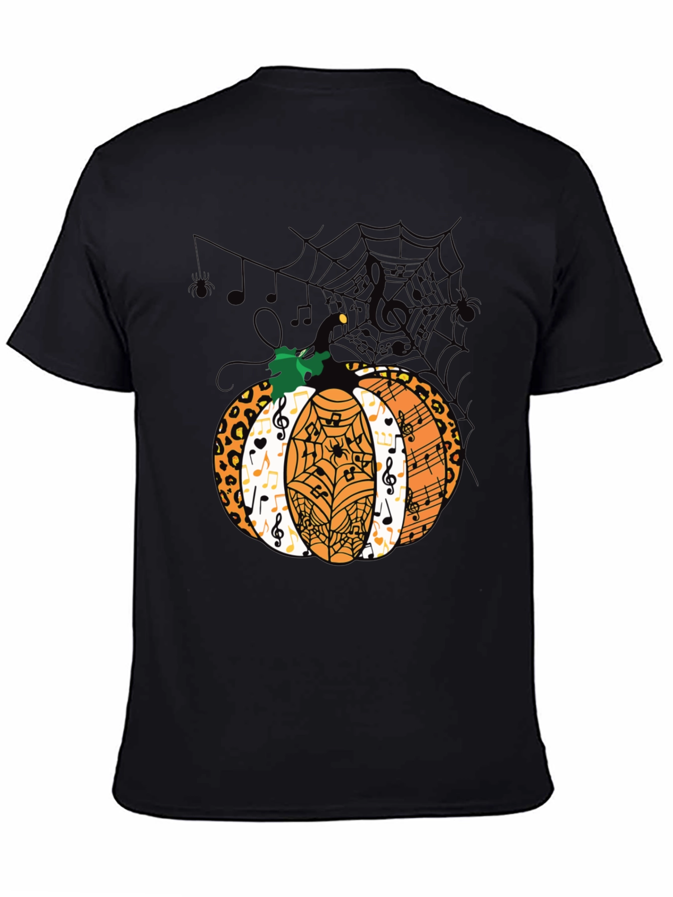 Halloween Pumpkin Music Note T-Shirt