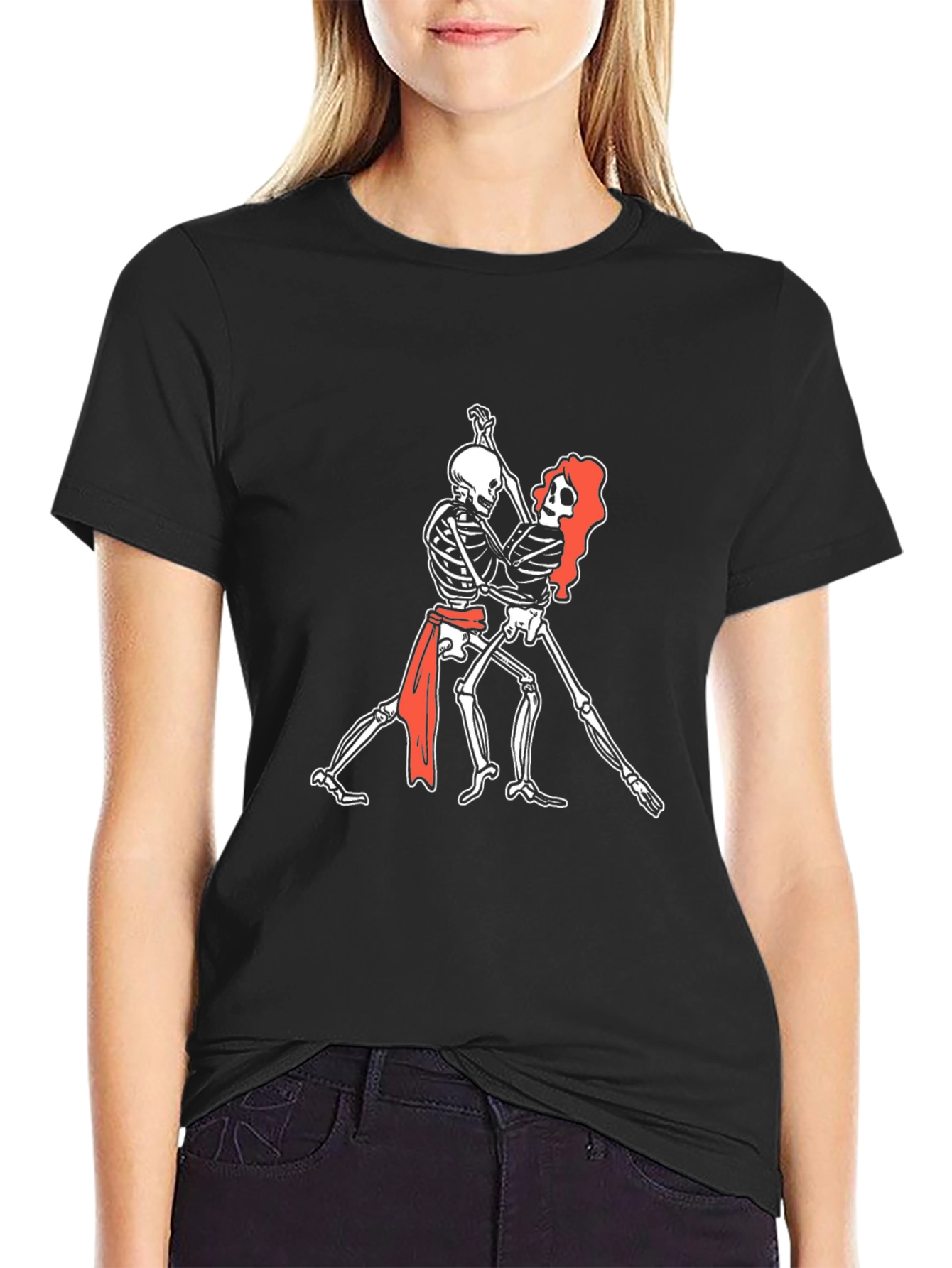 Skeleton Tango T-Shirt - Dance Til You Drop