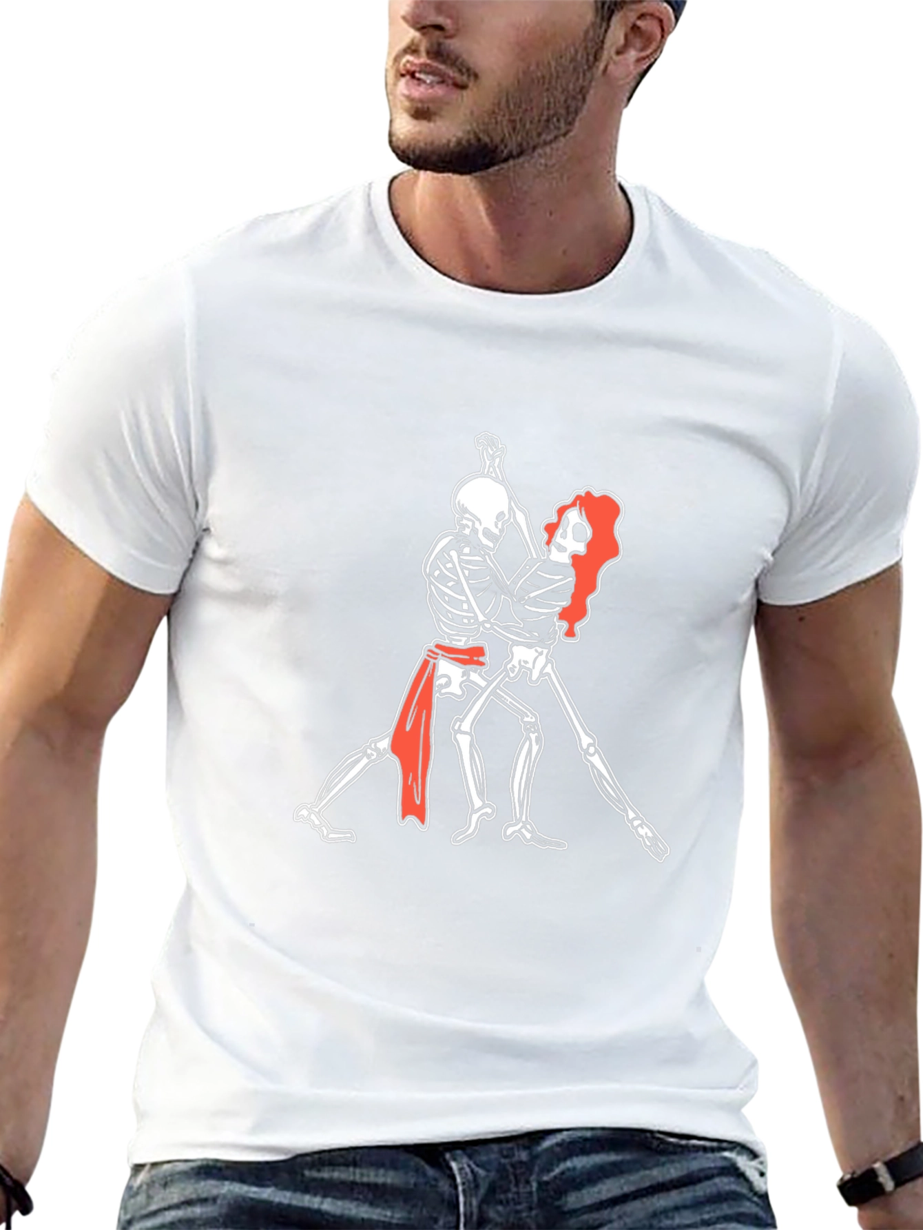 Skeleton Tango T-Shirt - Dance Til You Drop