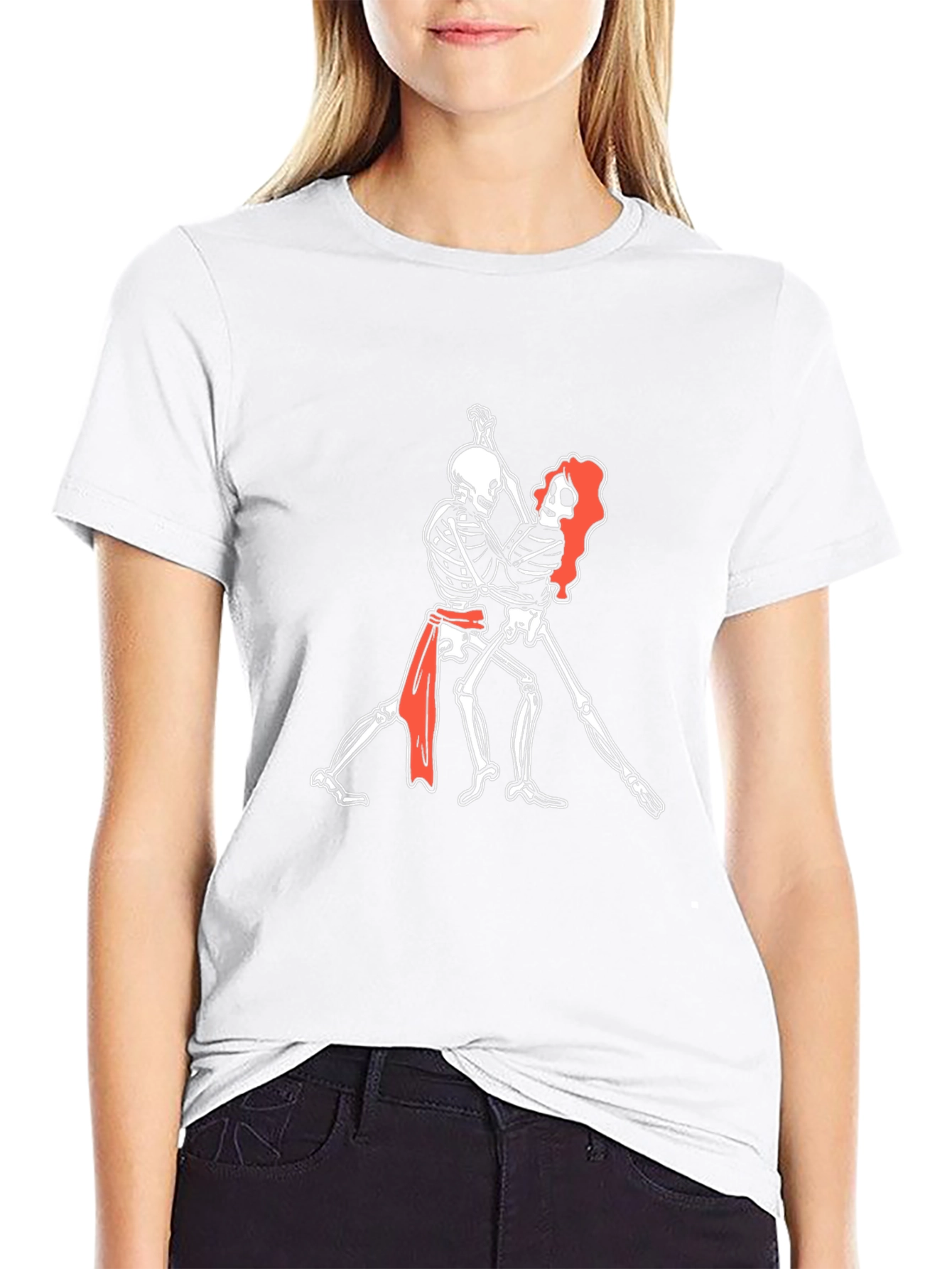 Skeleton Tango T-Shirt - Dance Til You Drop