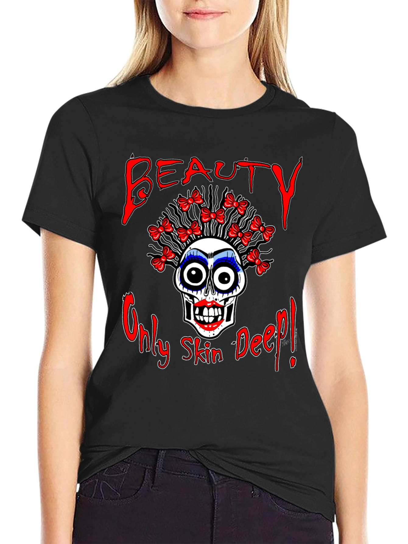Beauty Skull Graphic Tee