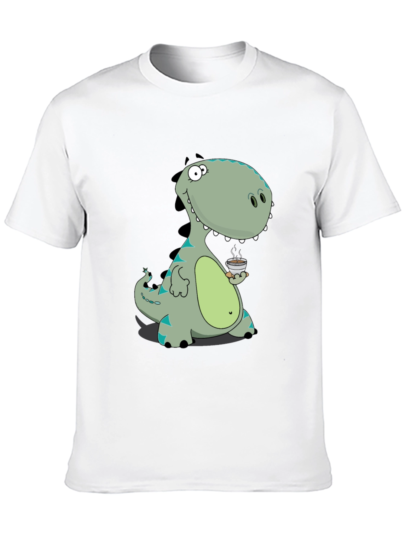 Dino Coffee Graphic Tee - Black