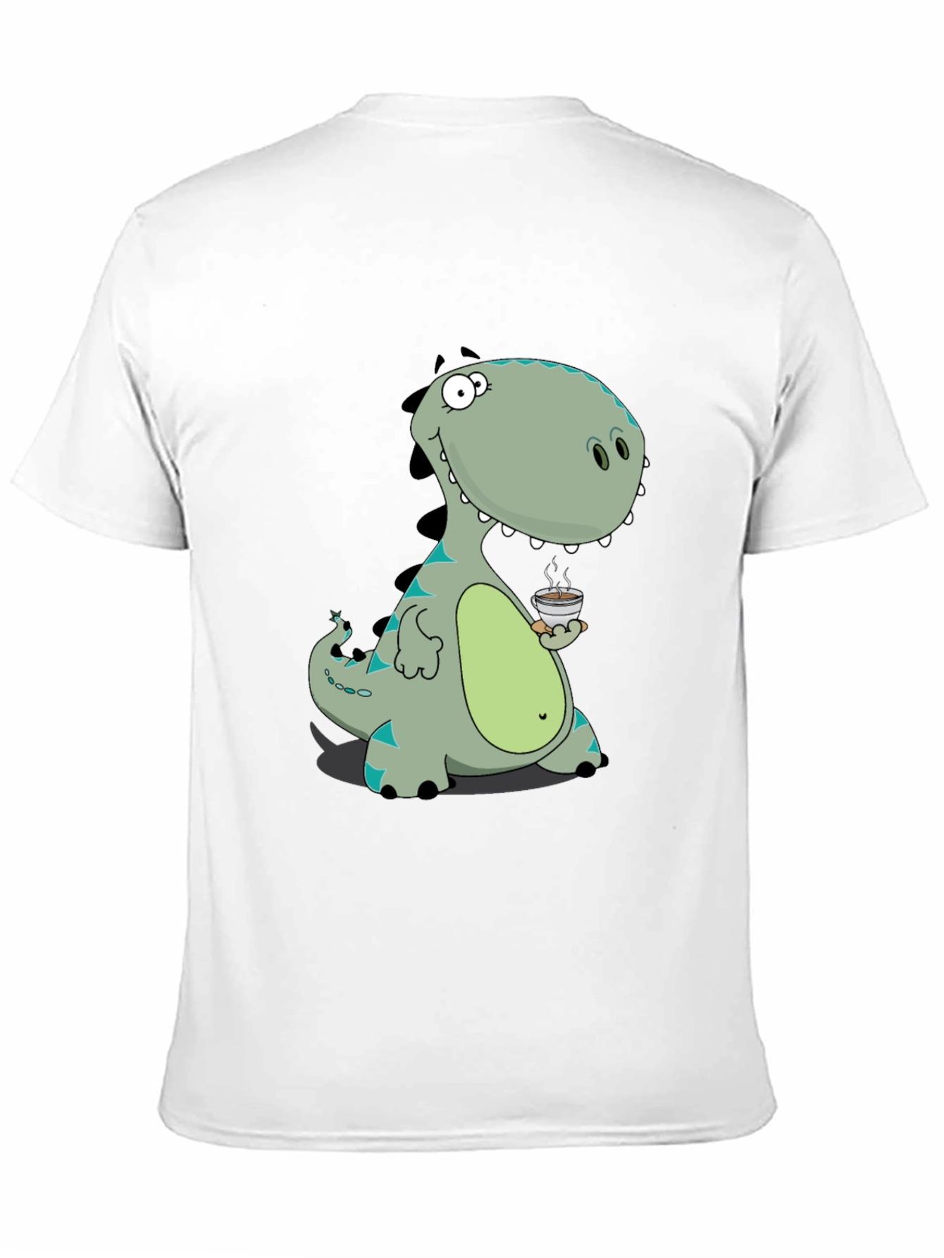 Dino Coffee Graphic Tee - Black