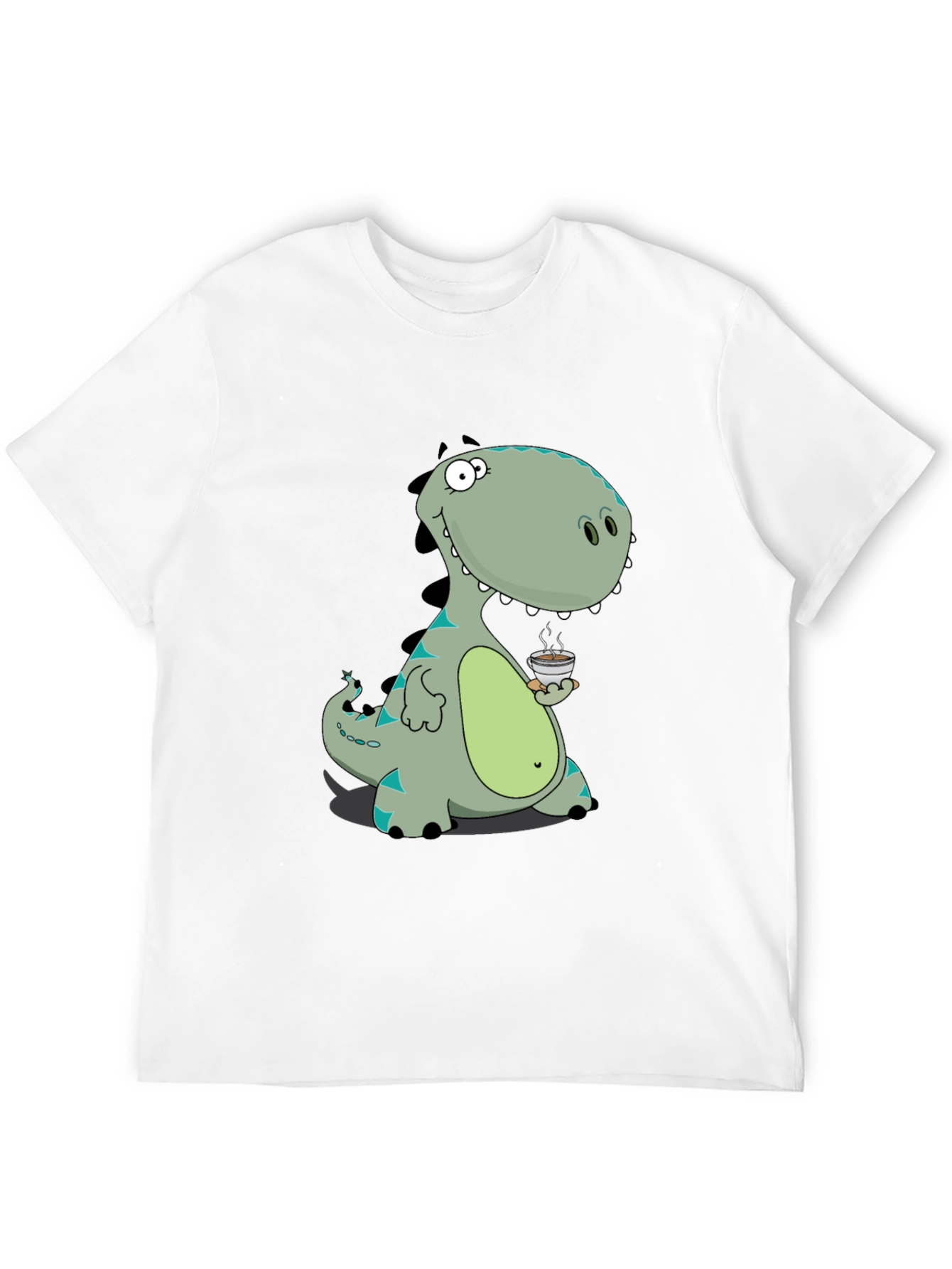Dino Coffee Graphic Tee - Black