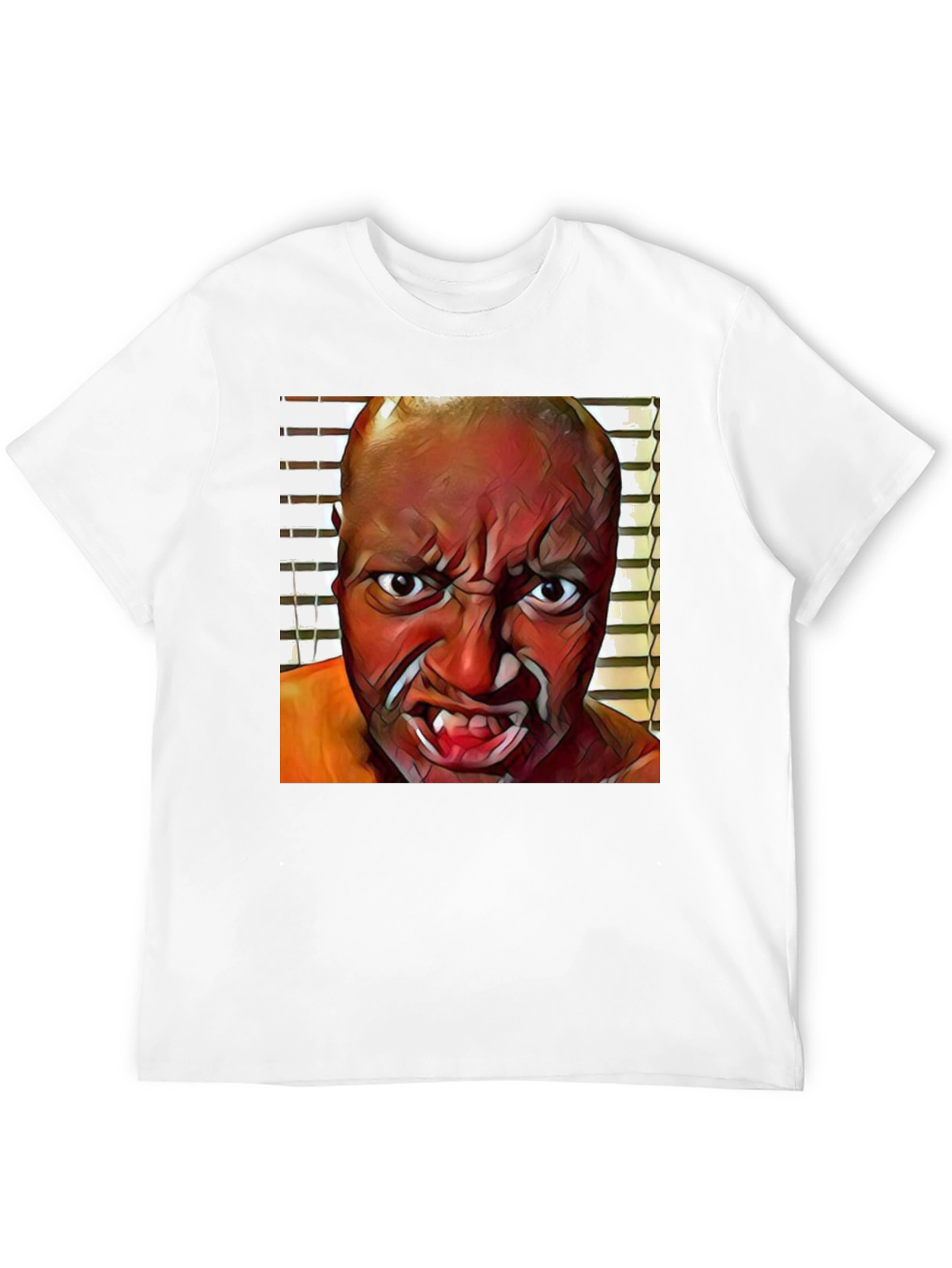 Monster Face Graphic Black T-Shirt