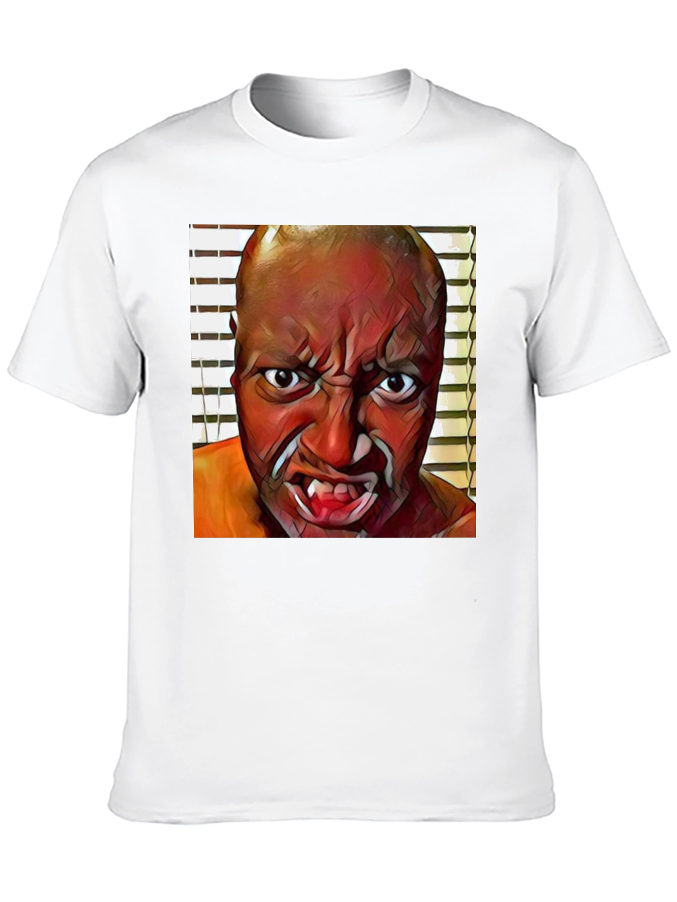 Monster Face Graphic Black T-Shirt
