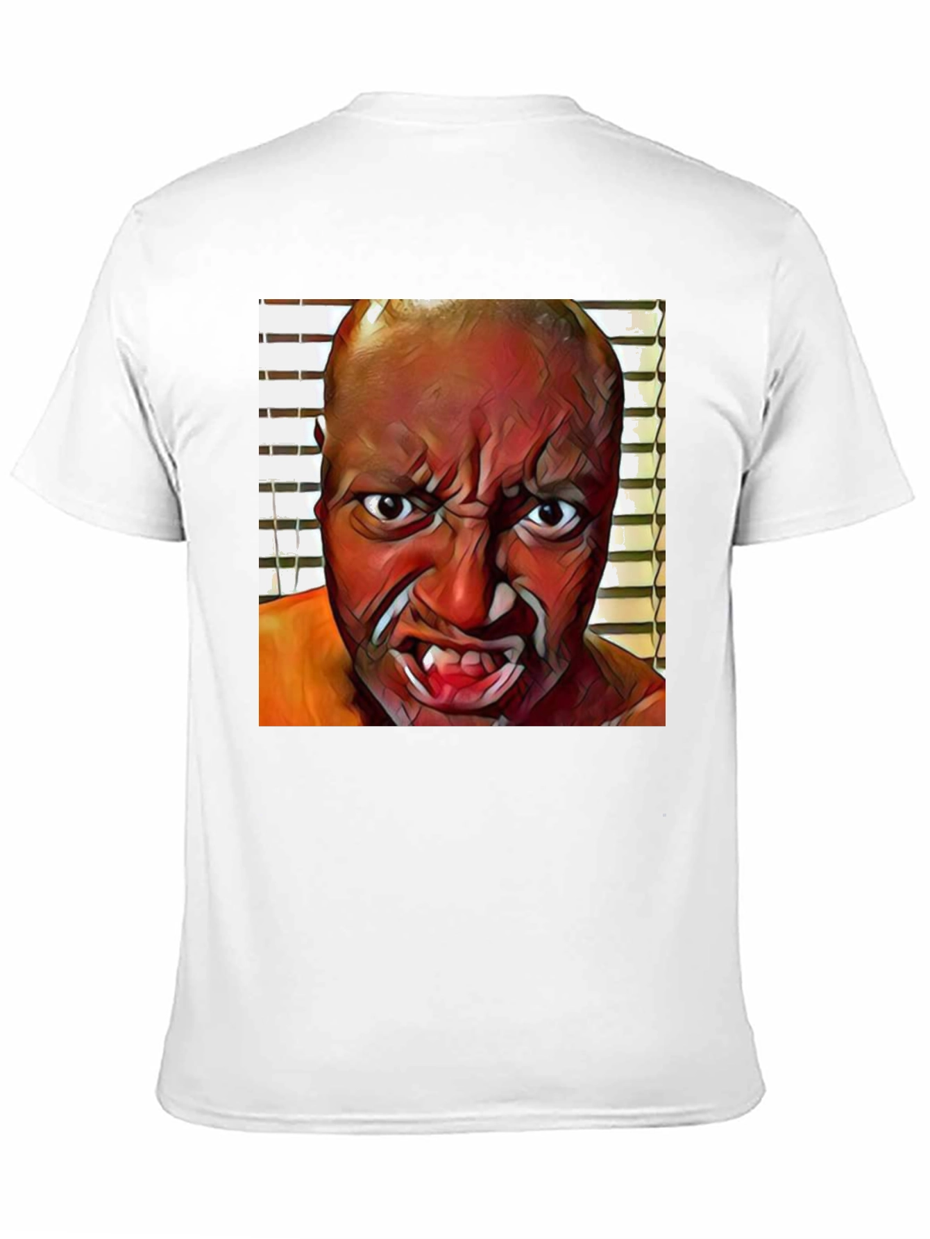 Monster Face Graphic Black T-Shirt