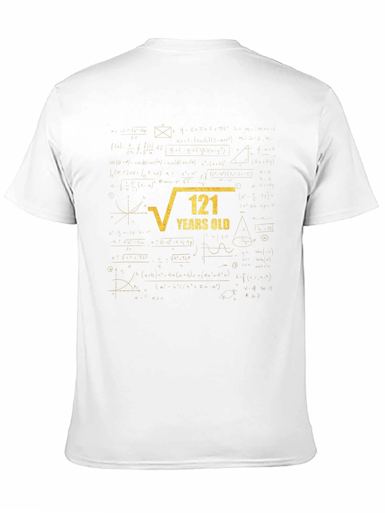 Math Humor 121 Years Old Graphic Tee