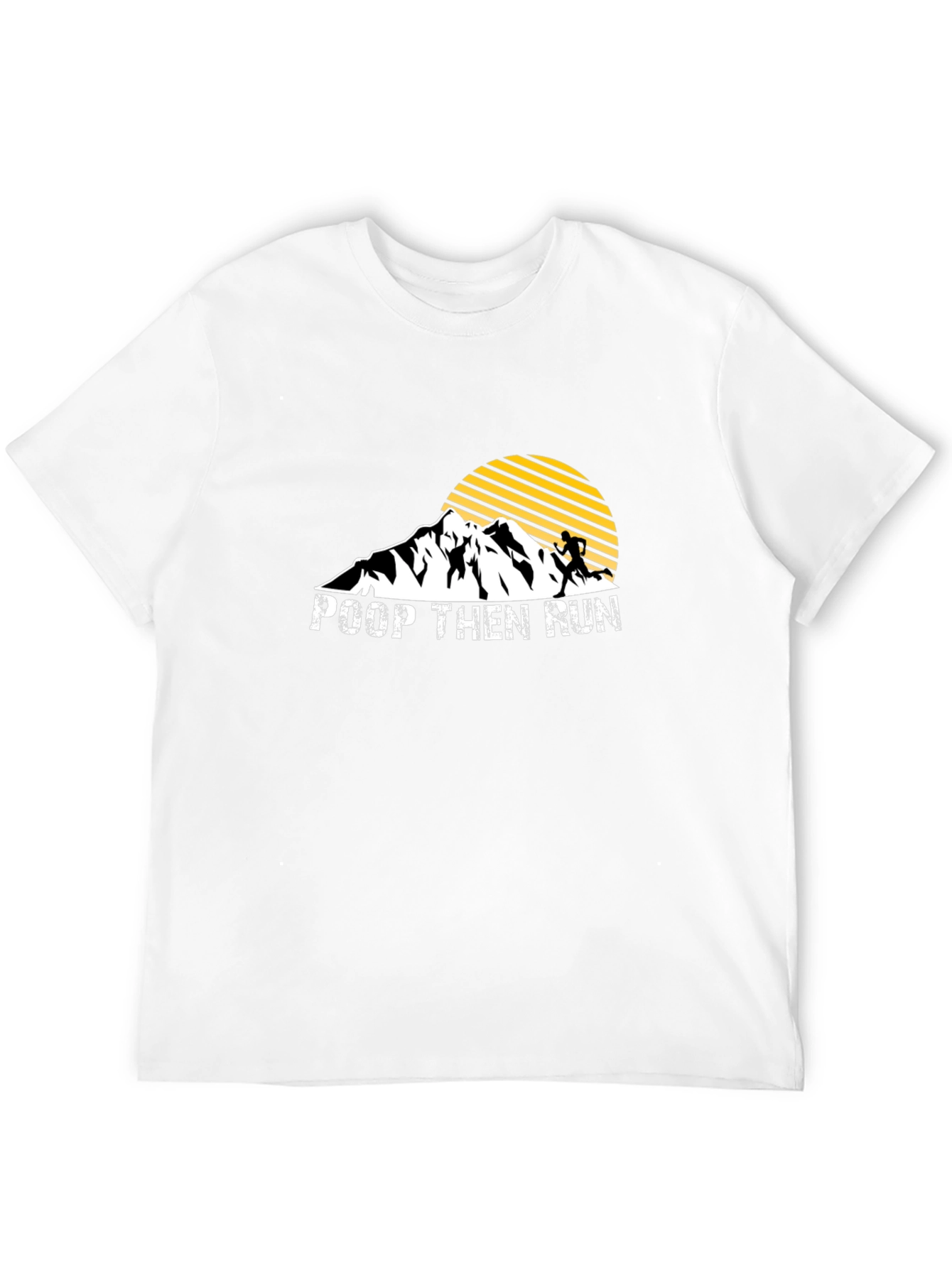 Poop Then Run Graphic T-Shirt