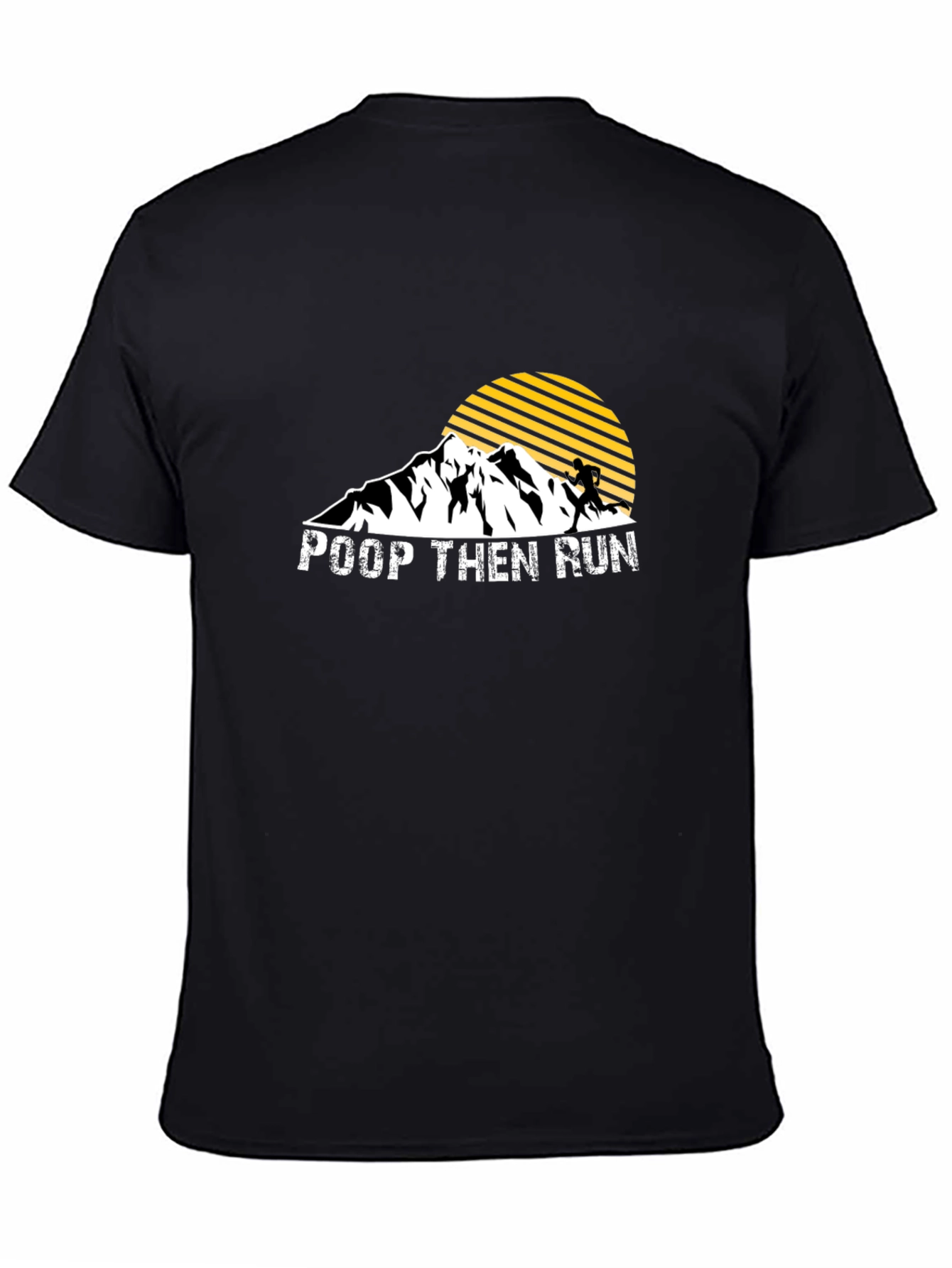 Poop Then Run Graphic T-Shirt