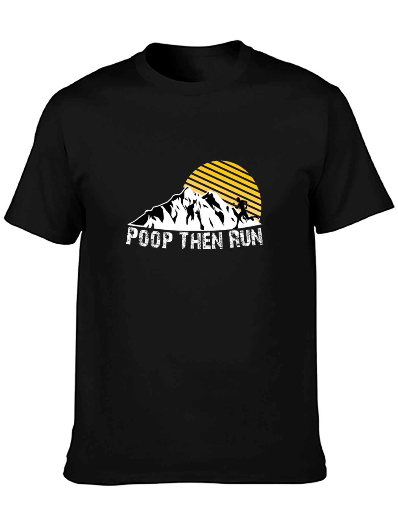 Poop Then Run Graphic T-Shirt