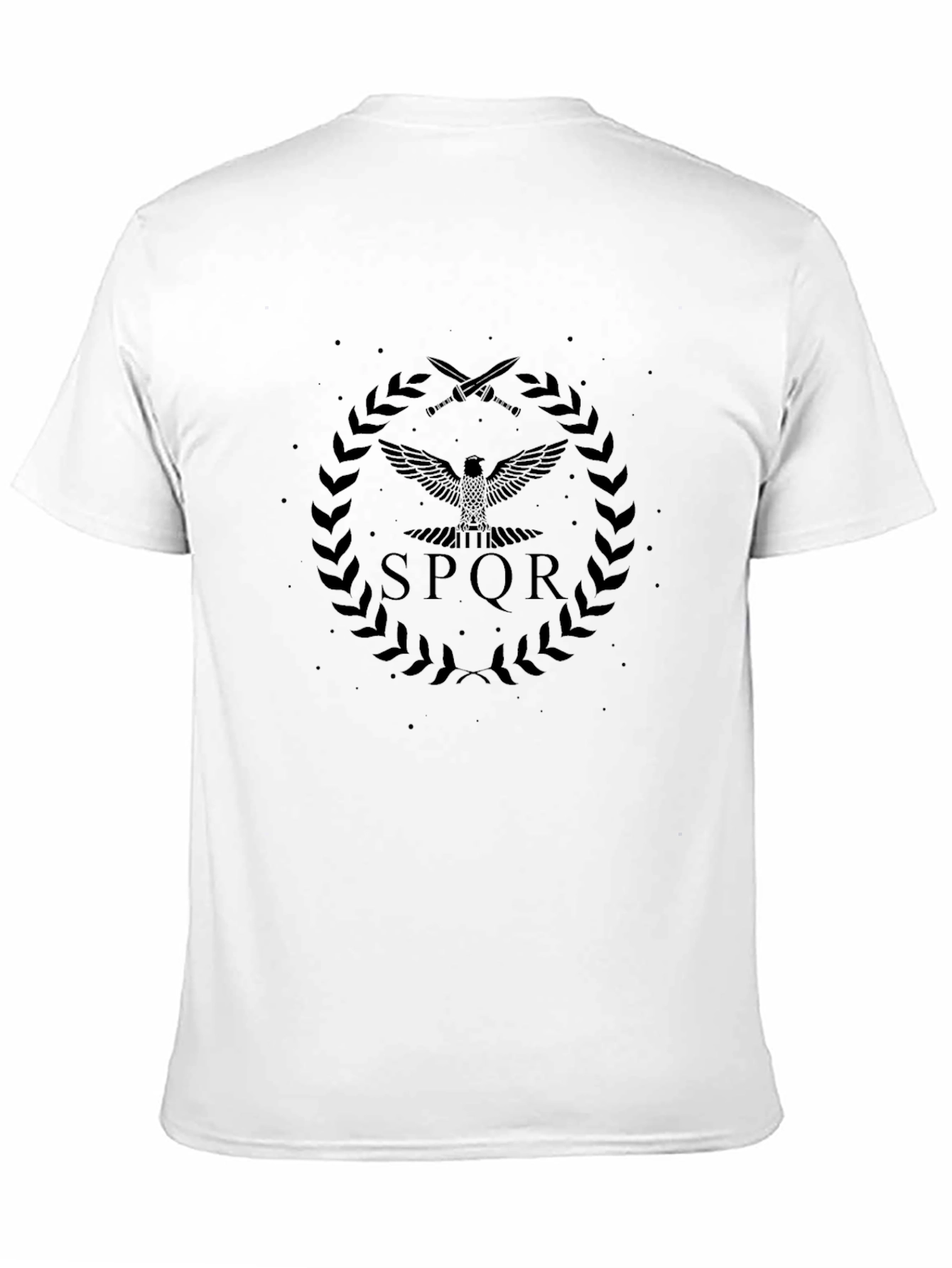 SPQR Eagle Black T-Shirt - Roman Empire Symbol