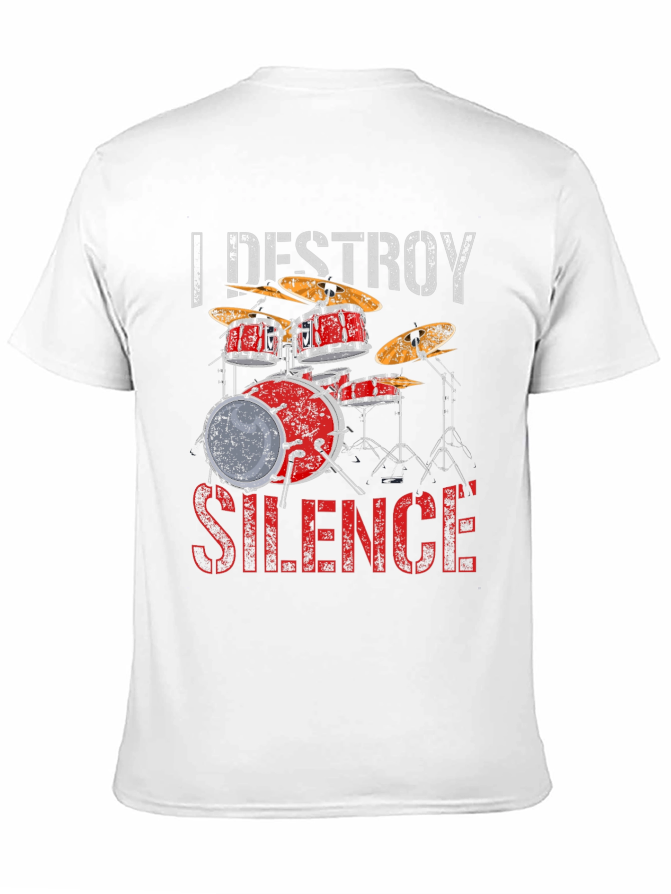 I Destroy Silence Drum Set Graphic Tee