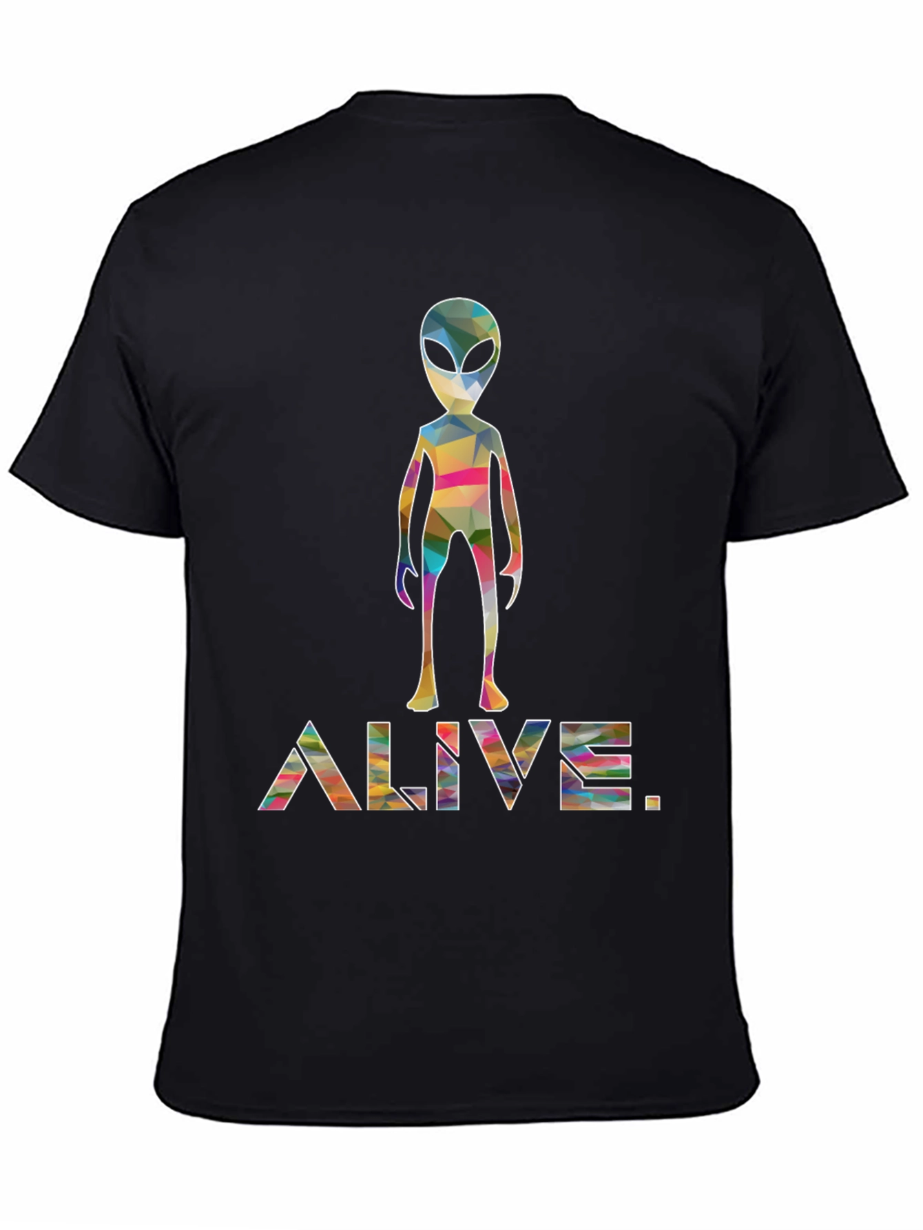 Alive Alien Graphic Tee - Trendy Space T-Shirt