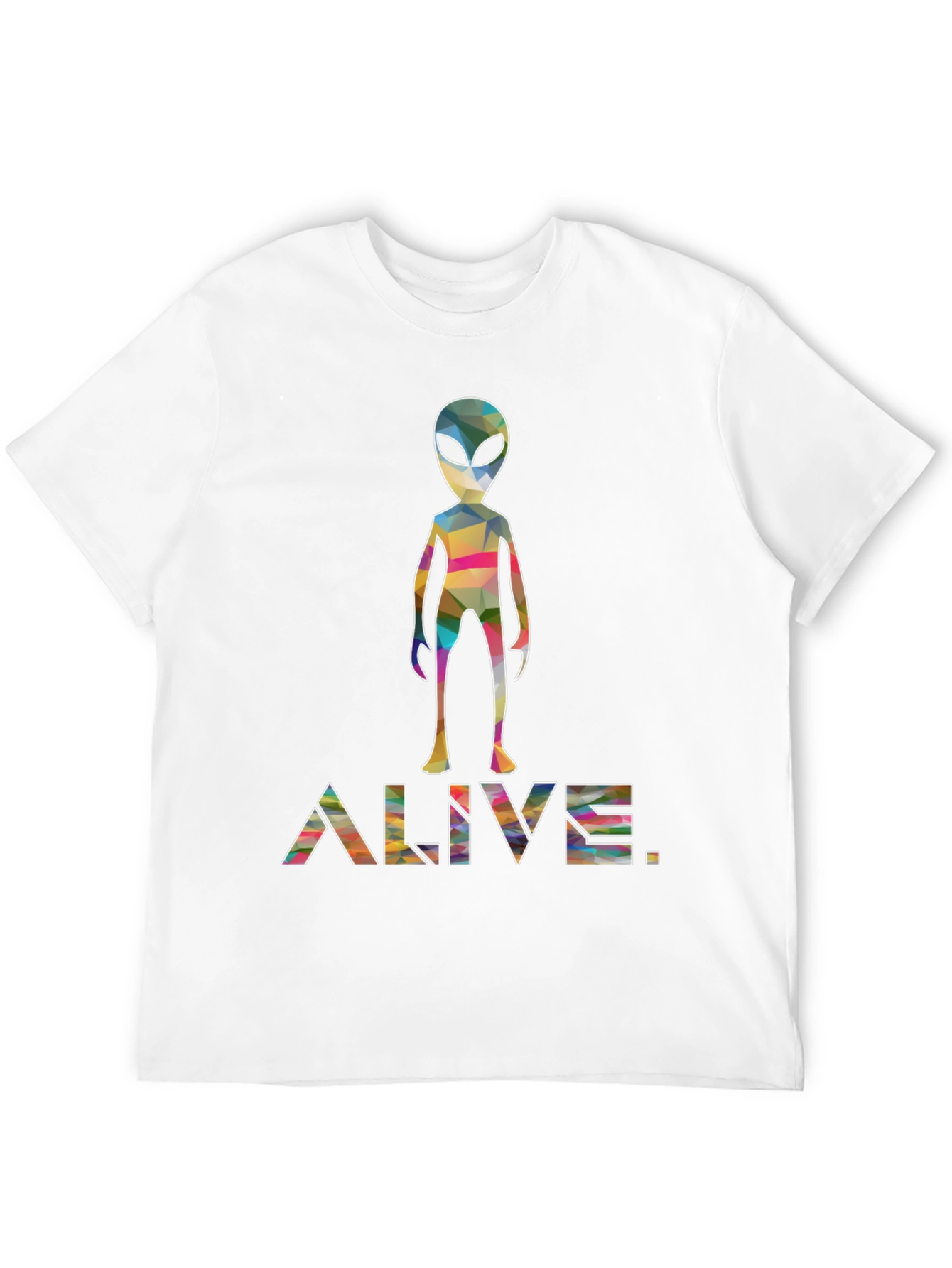 Alive Alien Graphic Tee - Trendy Space T-Shirt