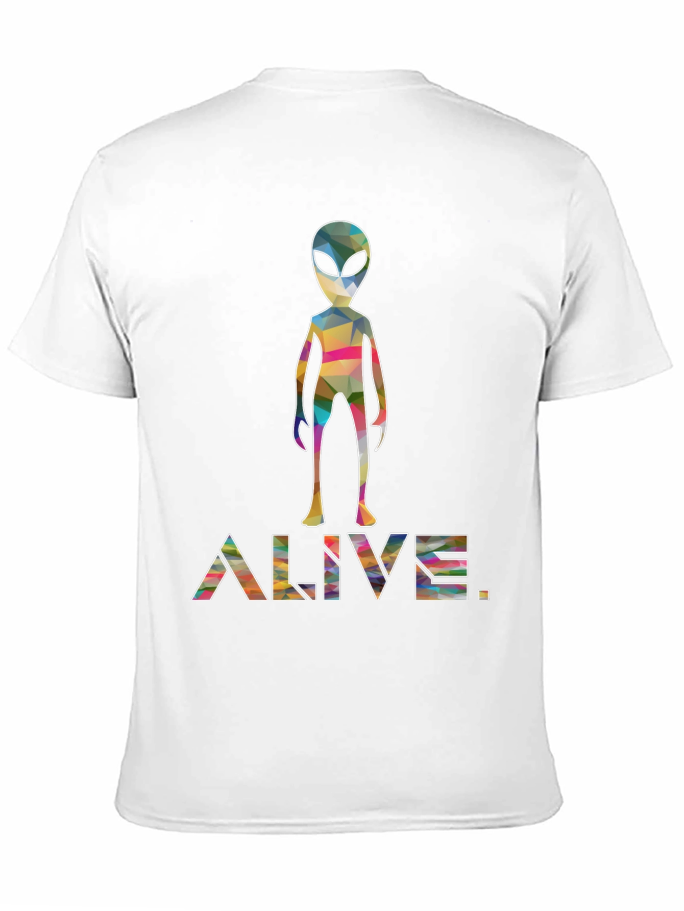 Alive Alien Graphic Tee - Trendy Space T-Shirt
