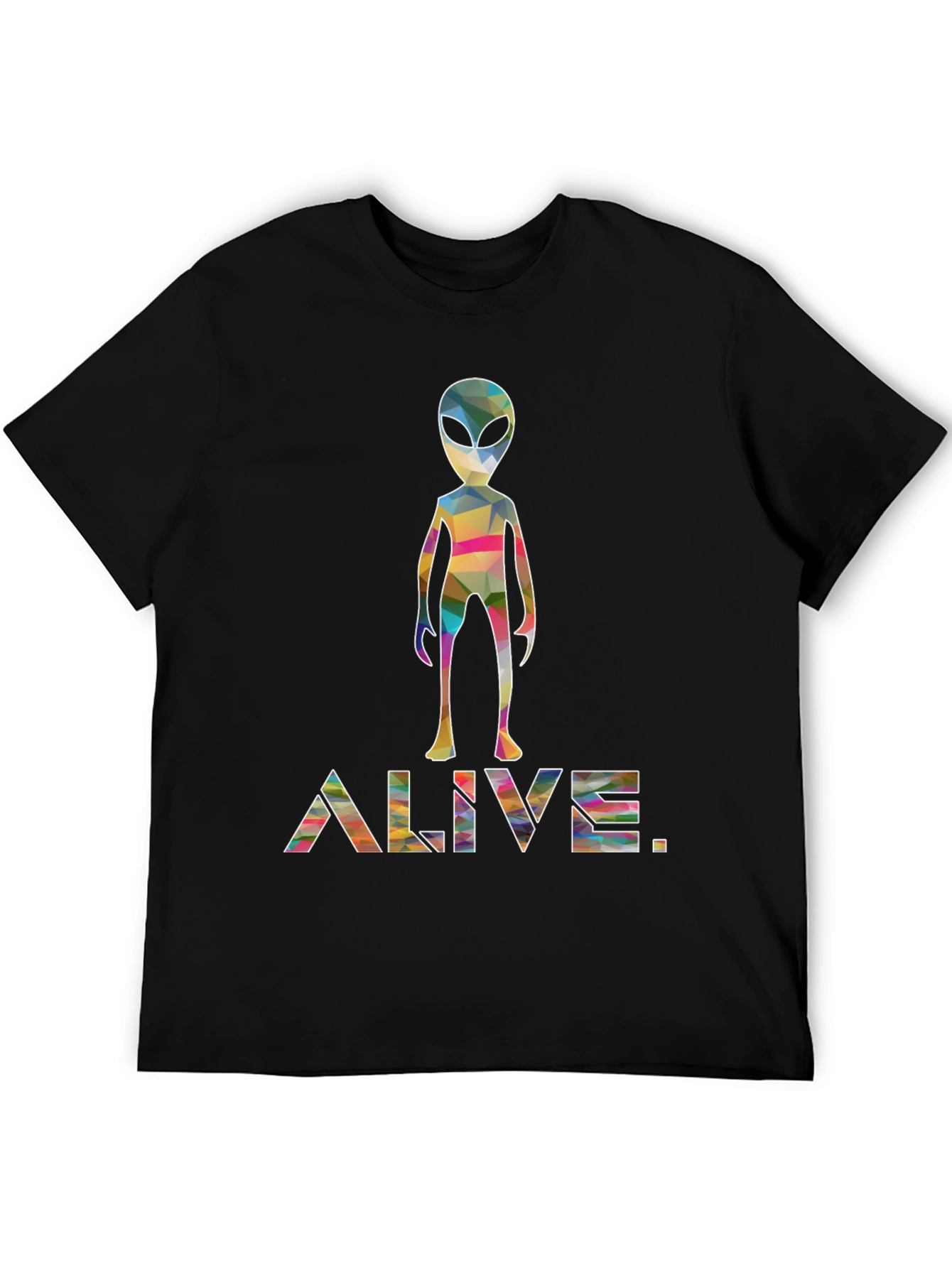 Alive Alien Graphic Tee - Trendy Space T-Shirt