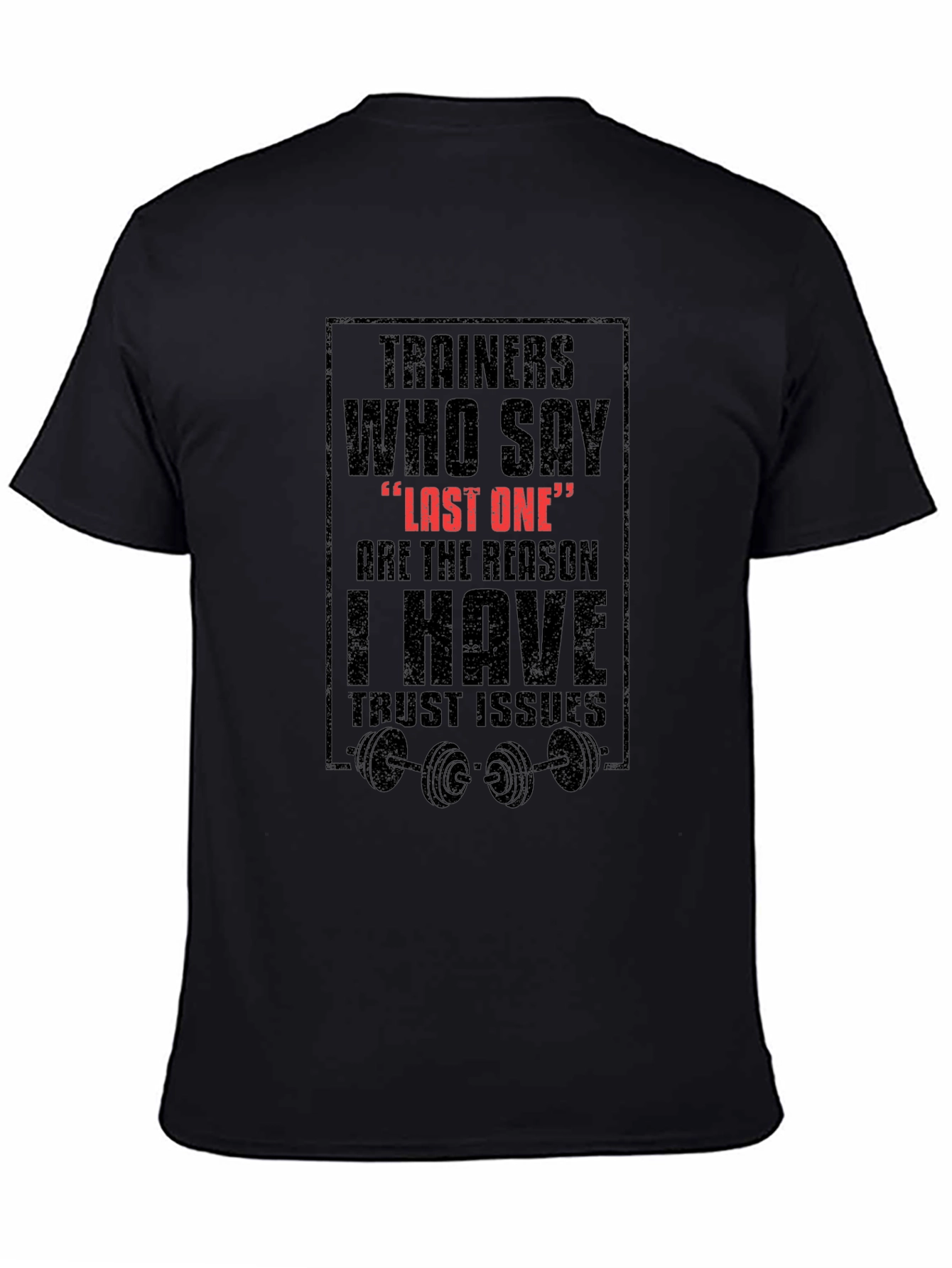 Trainers Last One Black Graphic Tee