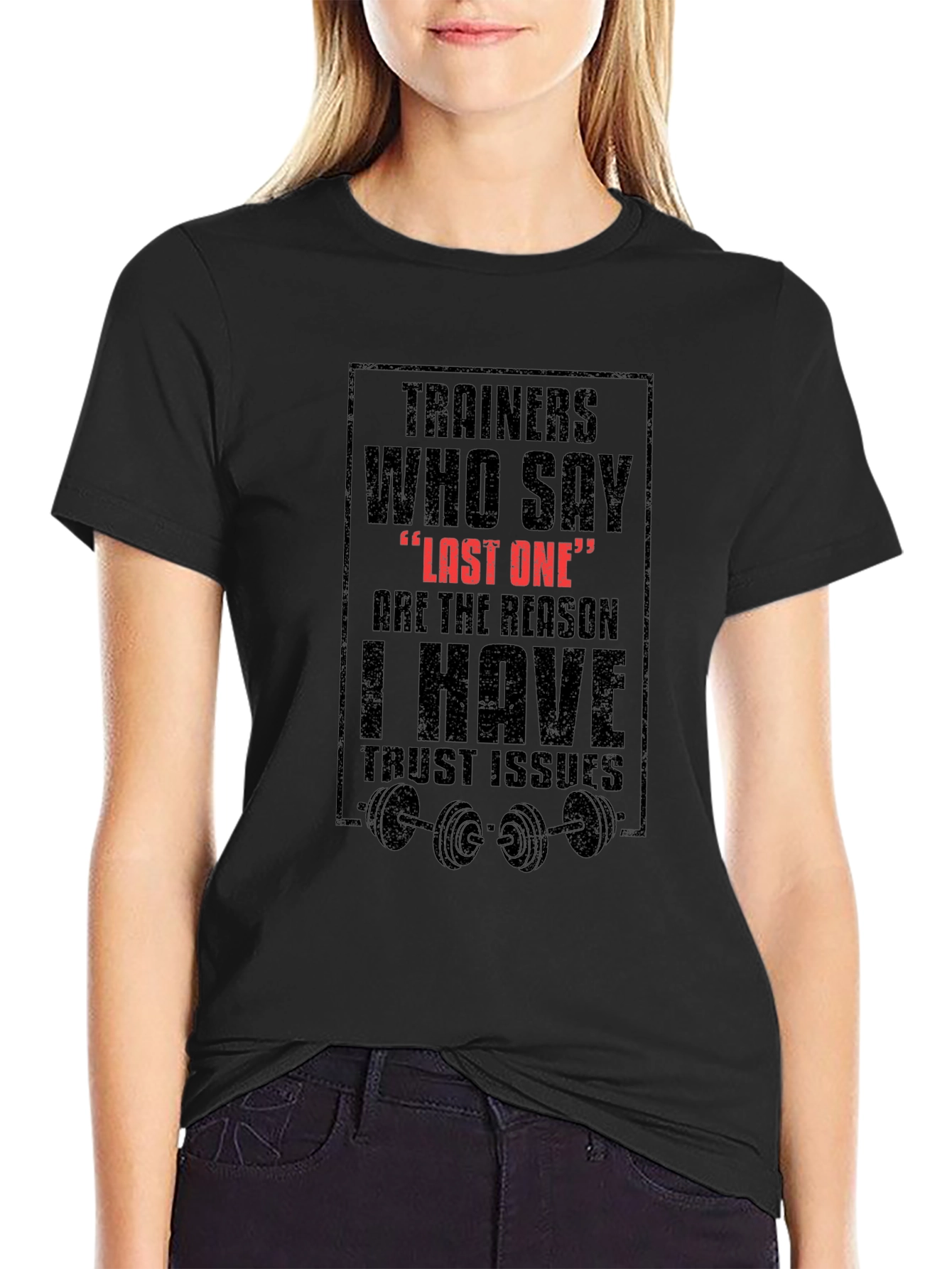 Trainers Last One Black Graphic Tee