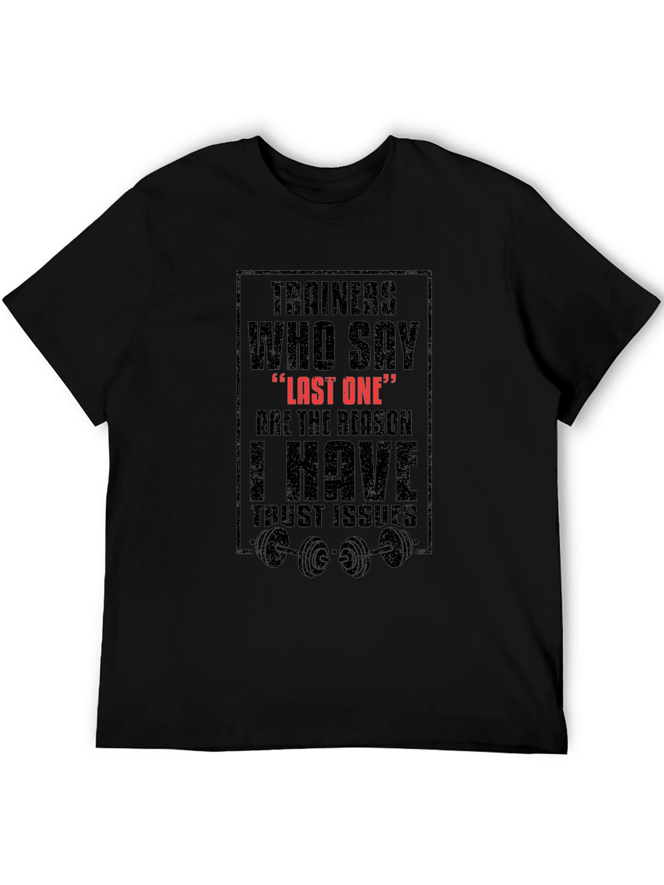 Trainers Last One Black Graphic Tee