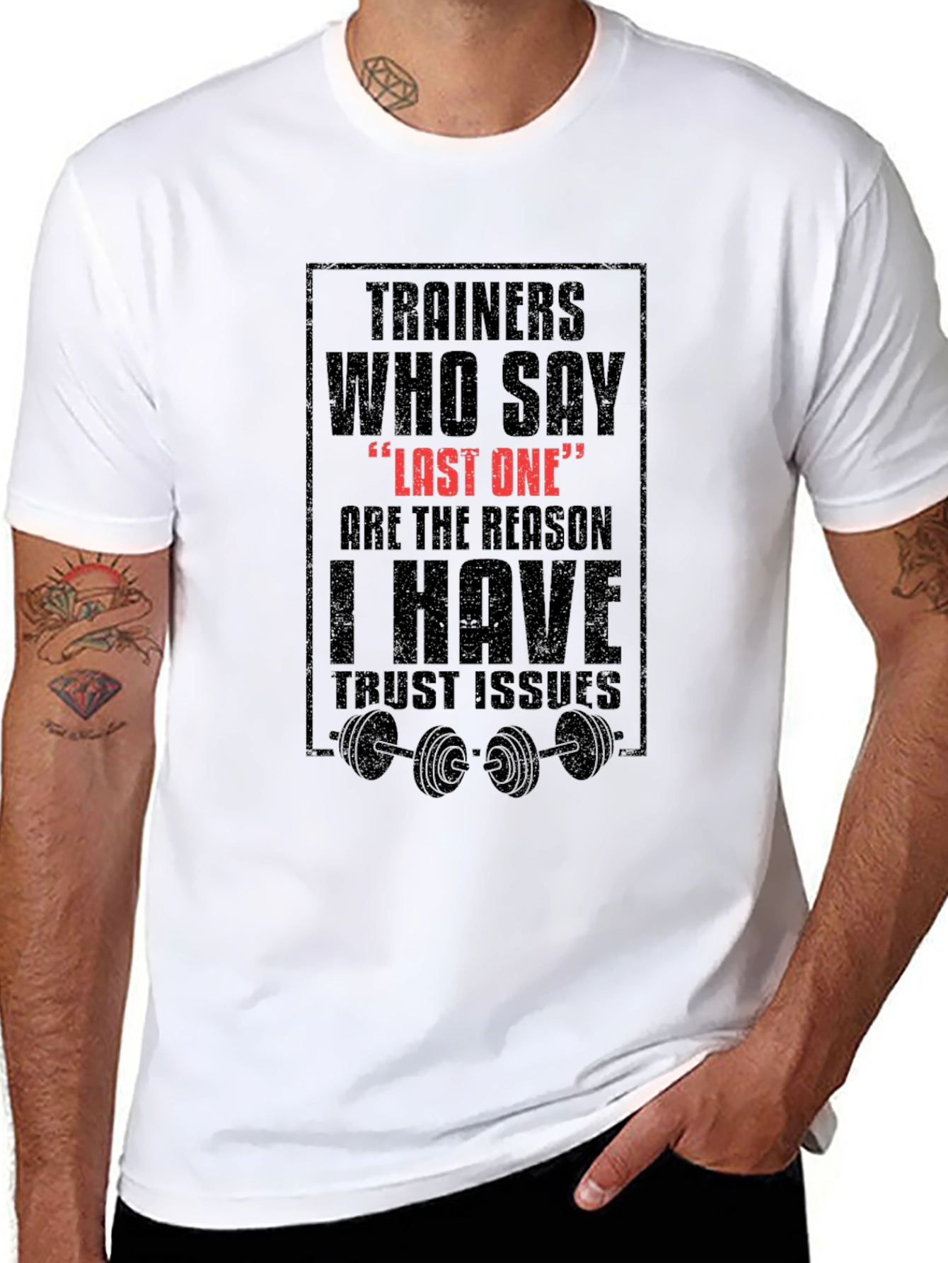Trainers Last One Black Graphic Tee