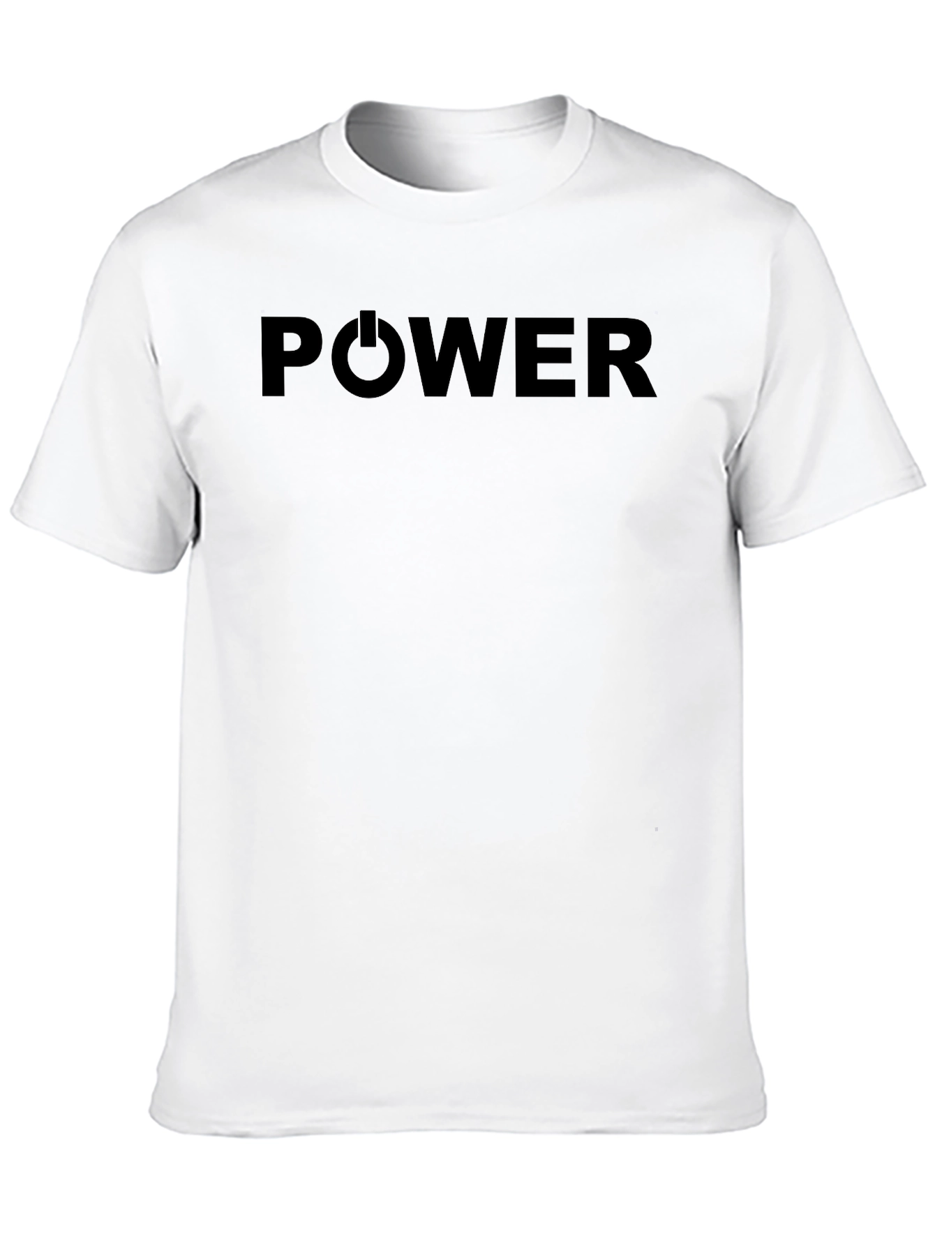Mens Black POWER Graphic T-Shirt