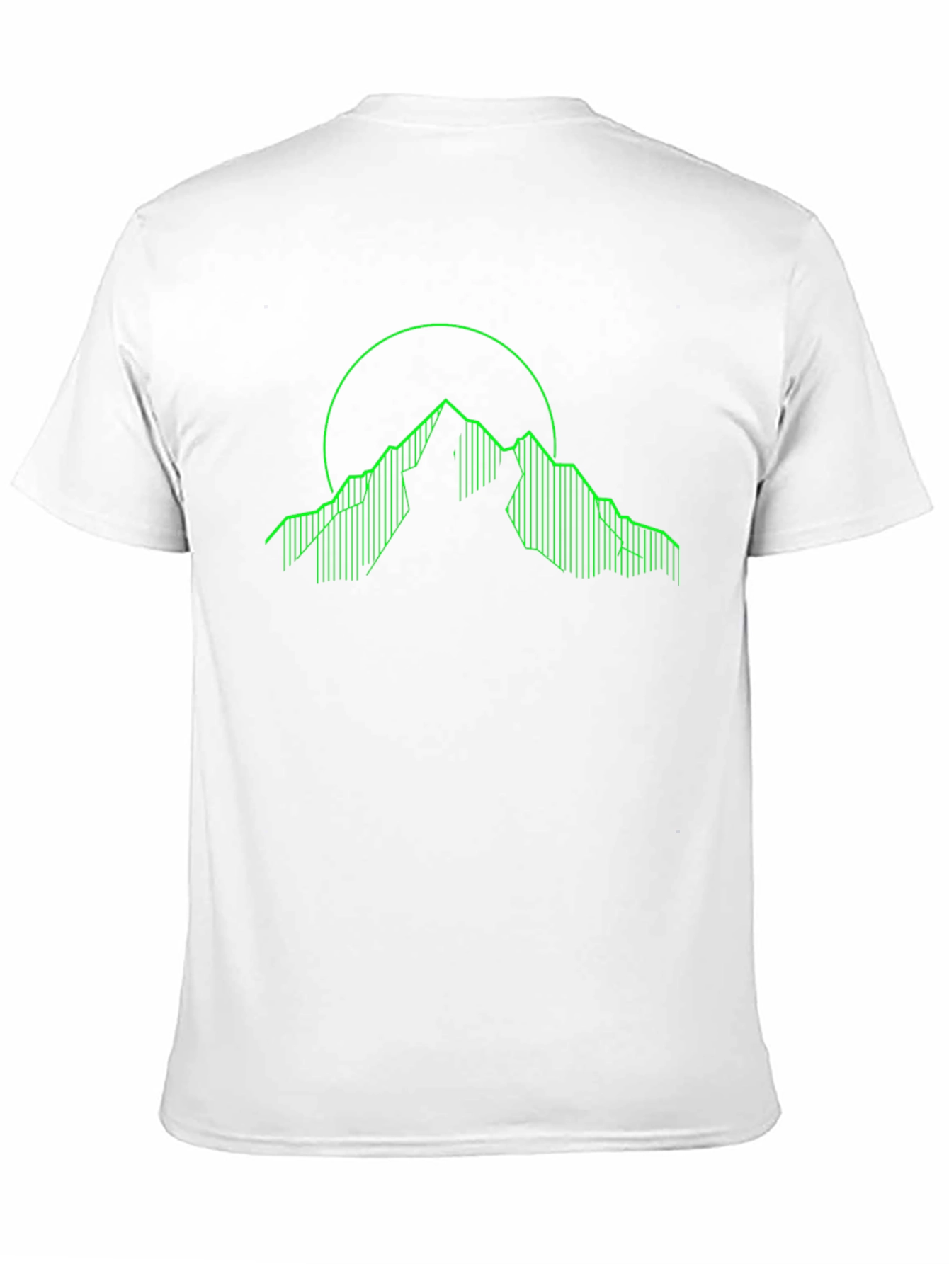 Neon Mountain Graphic Tee - Cool Geometric Design