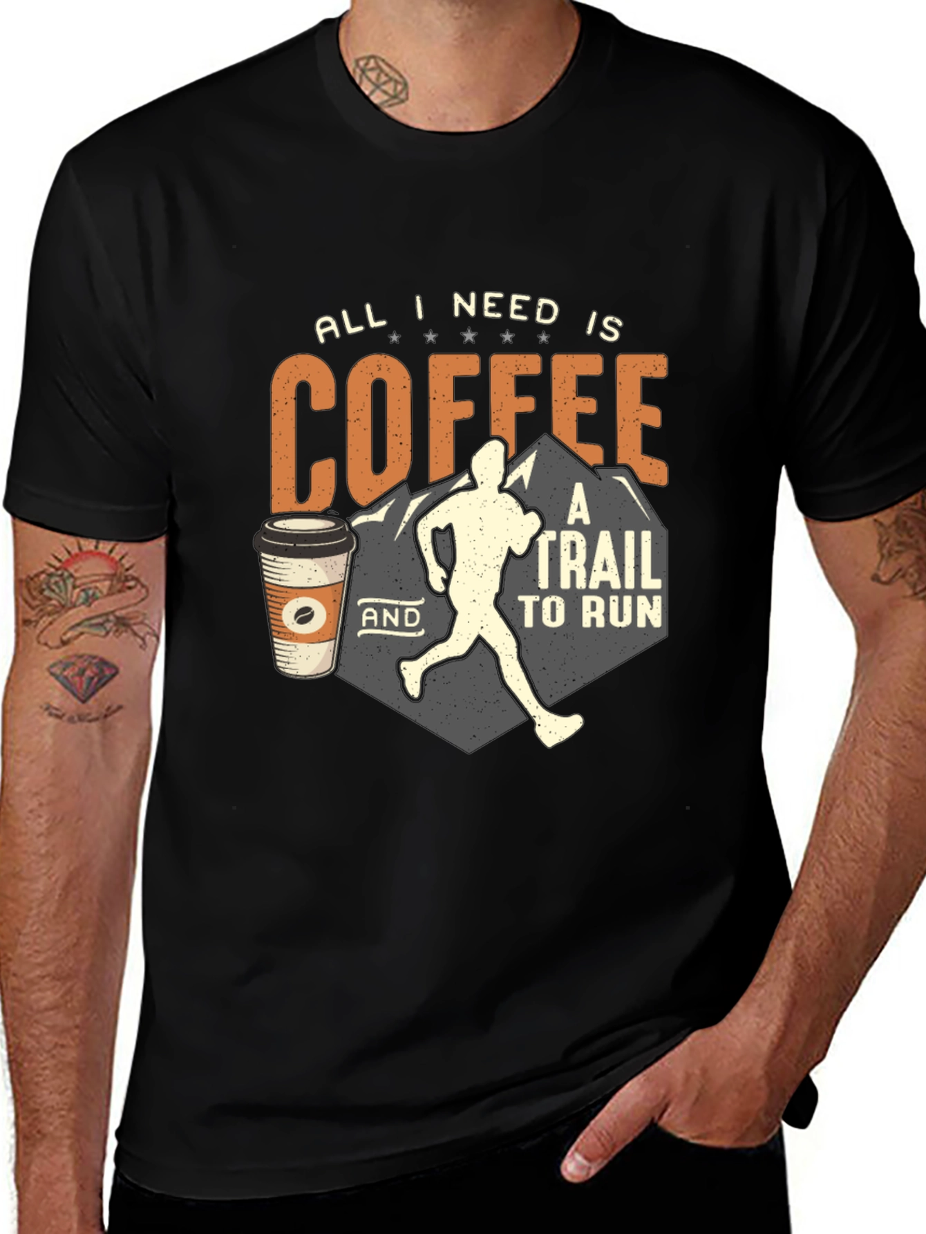 Coffee and Trail Running T-Shirt