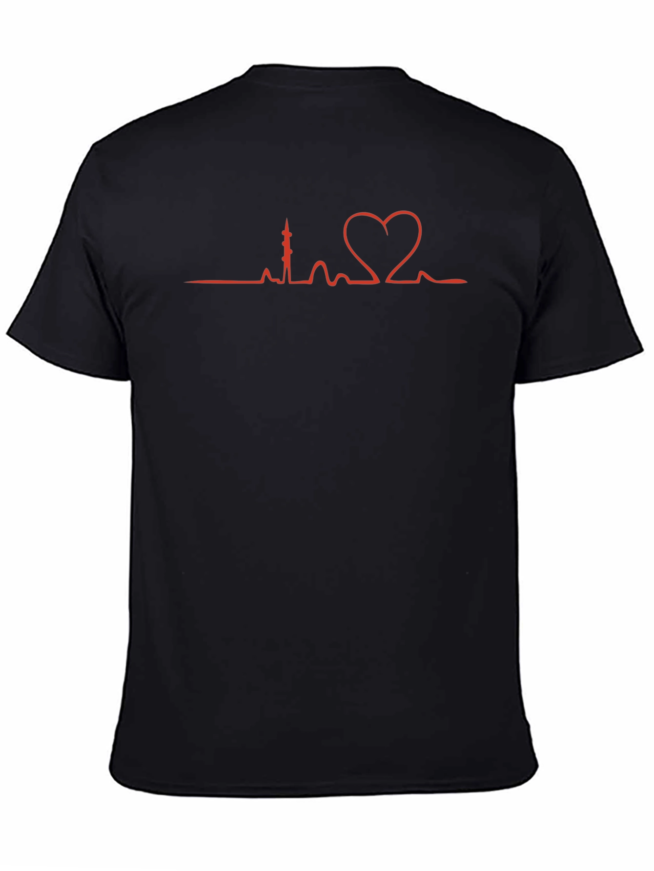Heartbeat City Skyline Graphic Tee