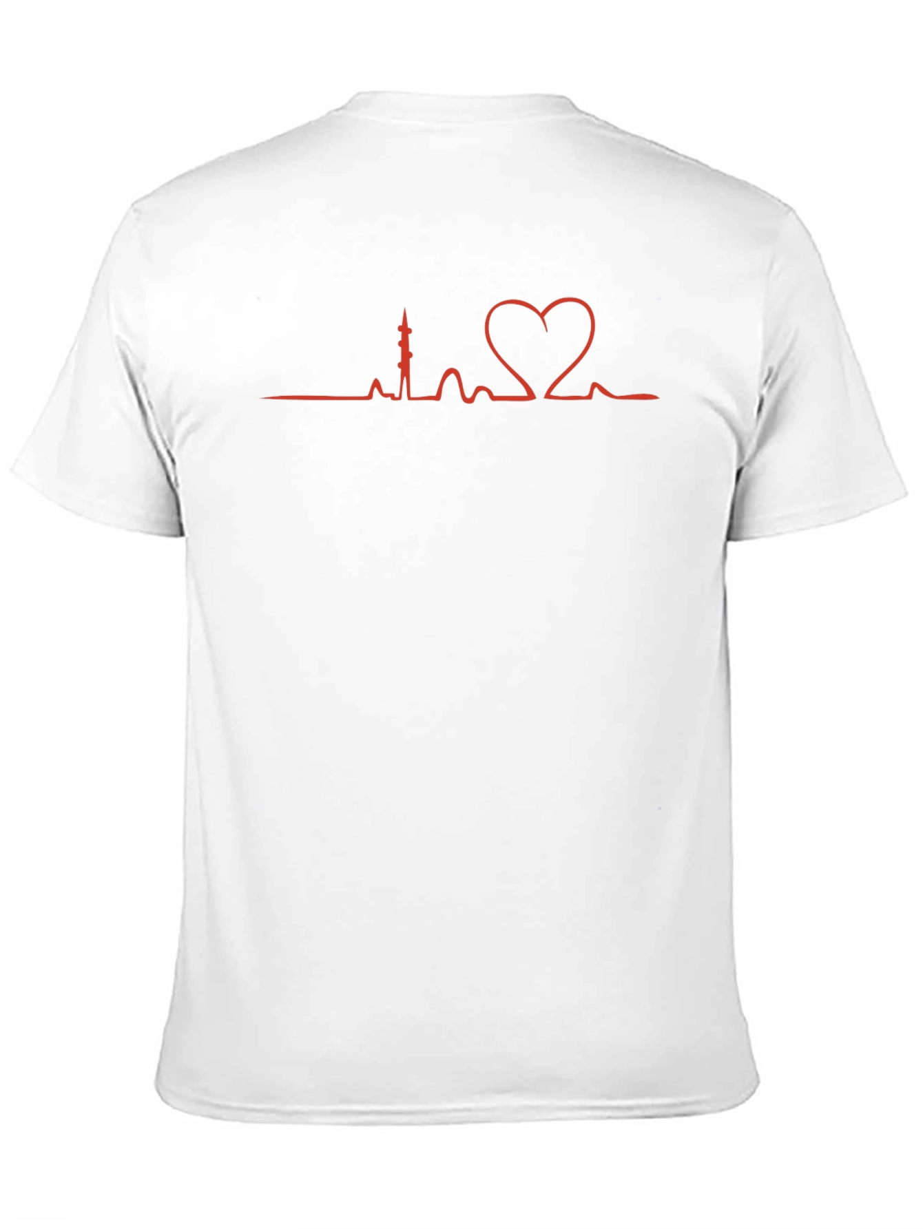 Heartbeat City Skyline Graphic Tee