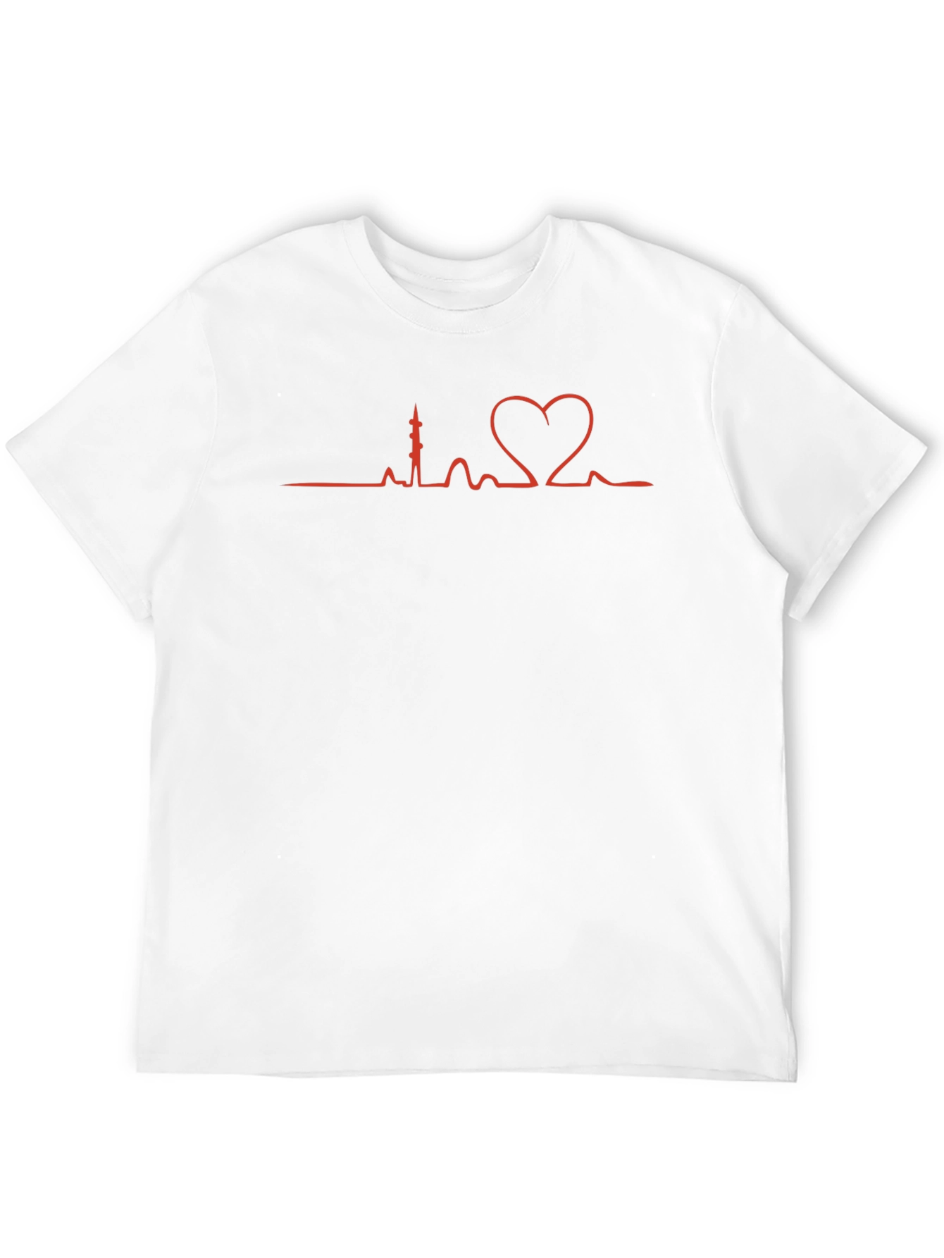 Heartbeat City Skyline Graphic Tee
