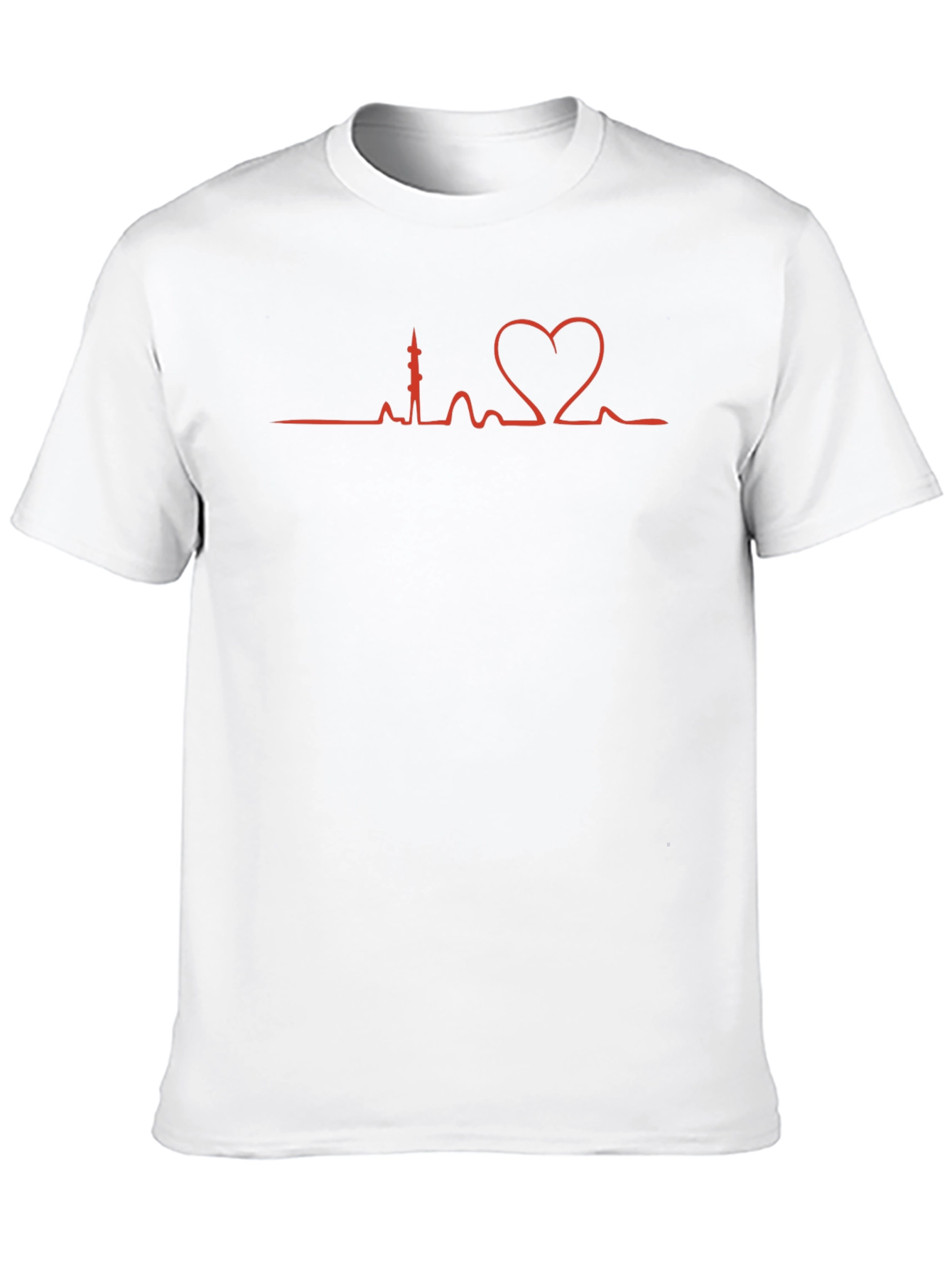Heartbeat City Skyline Graphic Tee