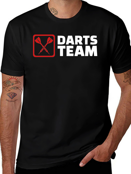 Darts Team Graphic T-Shirt - Black