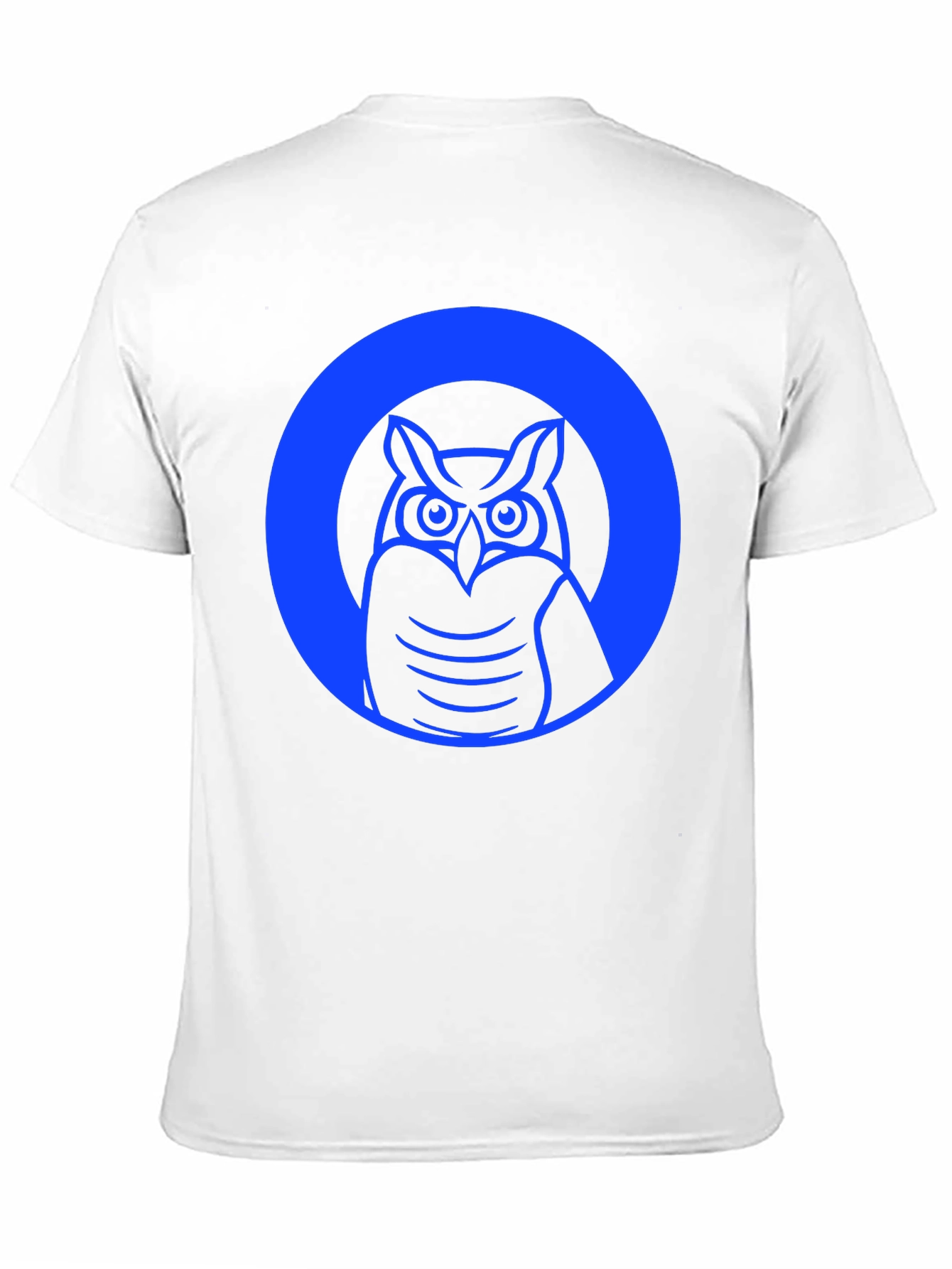 Owl Graphic Tee - Black Cotton Casual Shirt