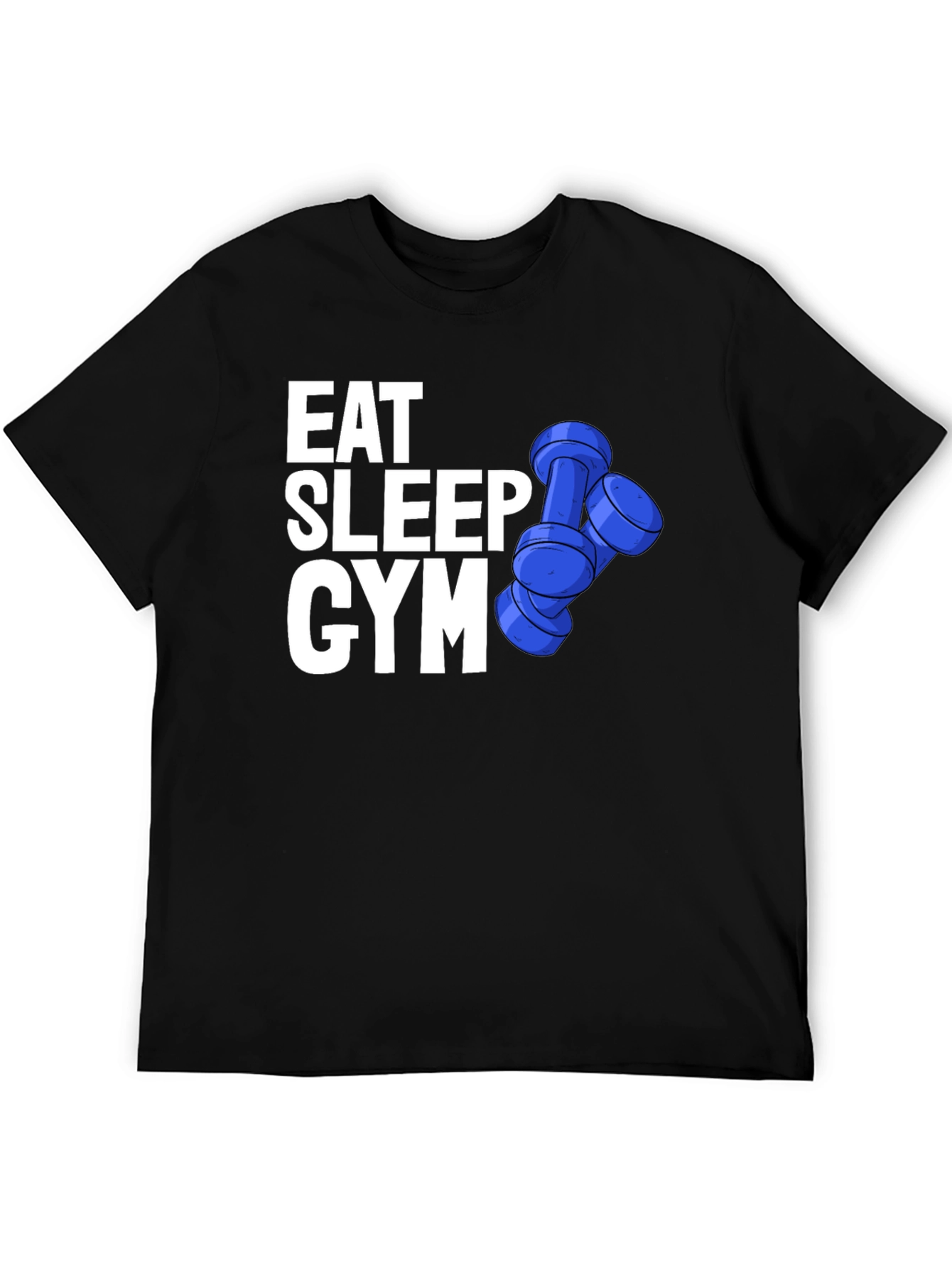 Eat Sleep Gym Black Graphic T-Shirt