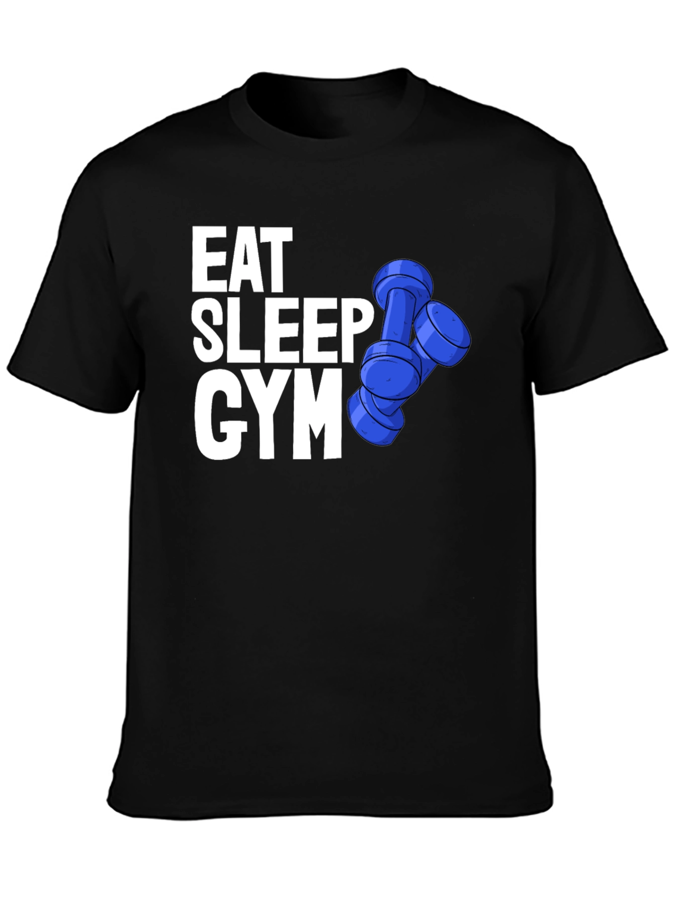 Eat Sleep Gym Black Graphic T-Shirt