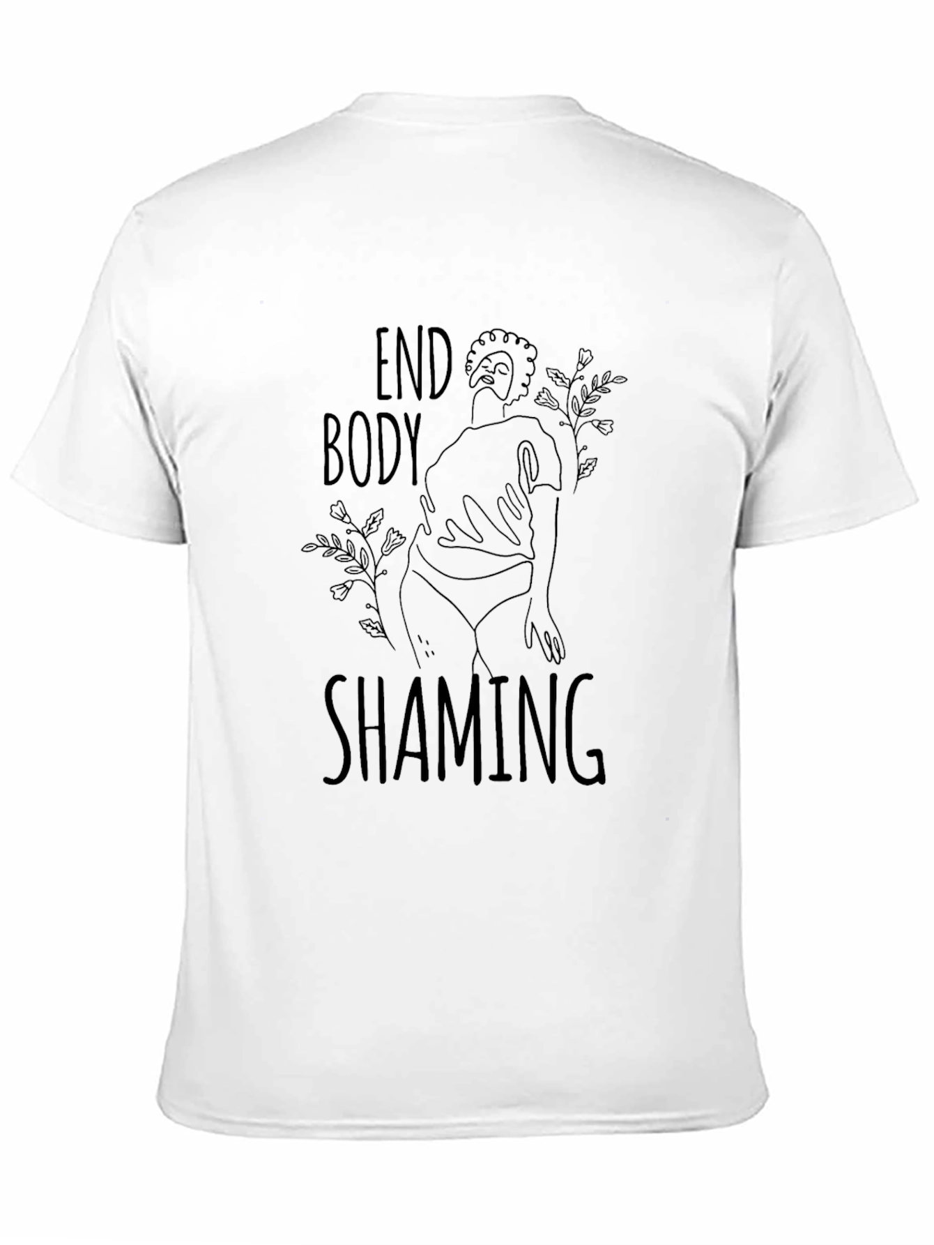 End Body Shaming Tee - Black Graphic T-Shirt
