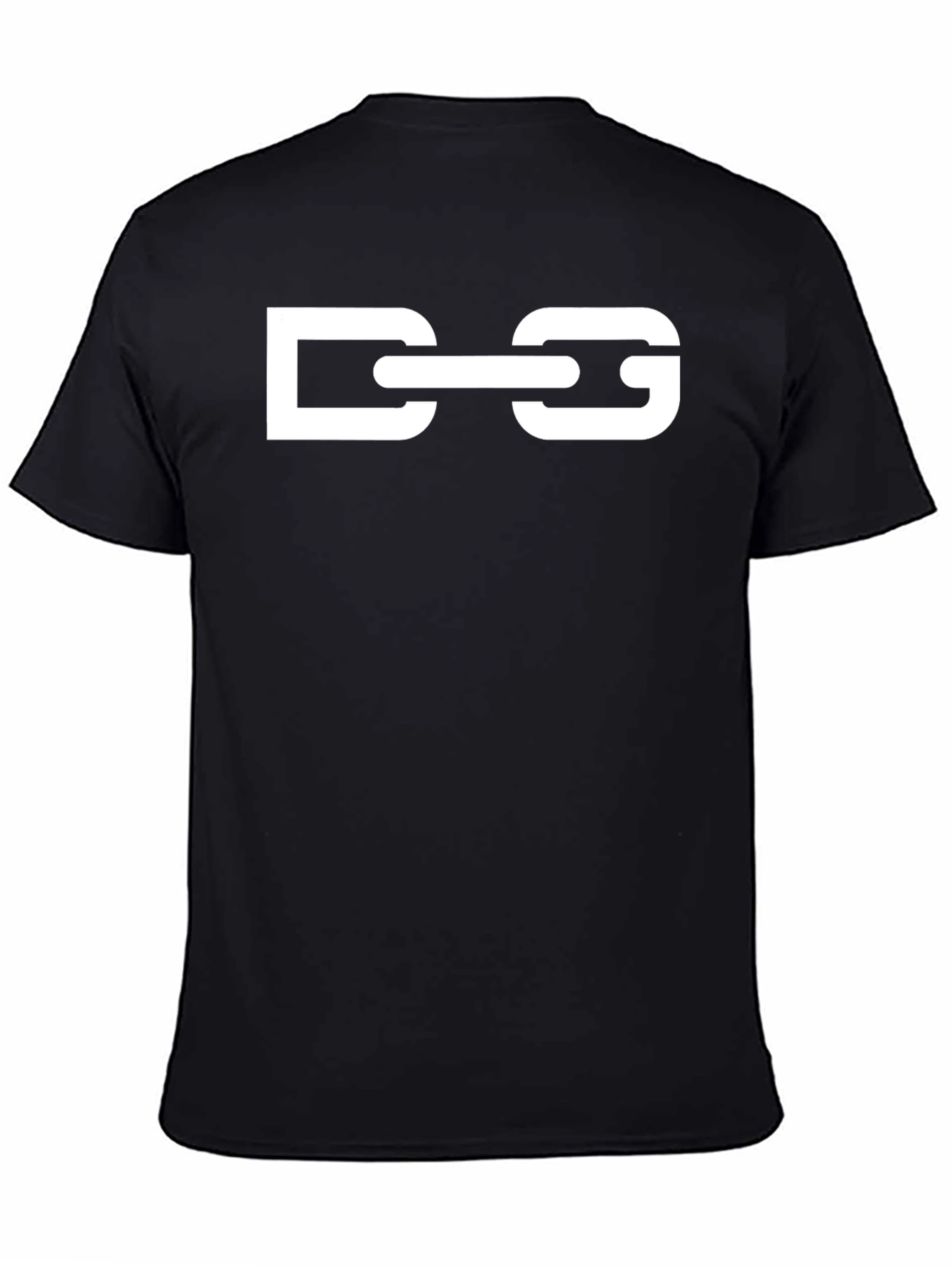 DG Chain Graphic Tee - Stylish Black Cotton T-Shirt