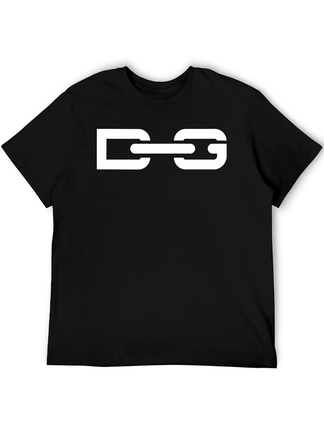 DG Chain Graphic Tee - Stylish Black Cotton T-Shirt