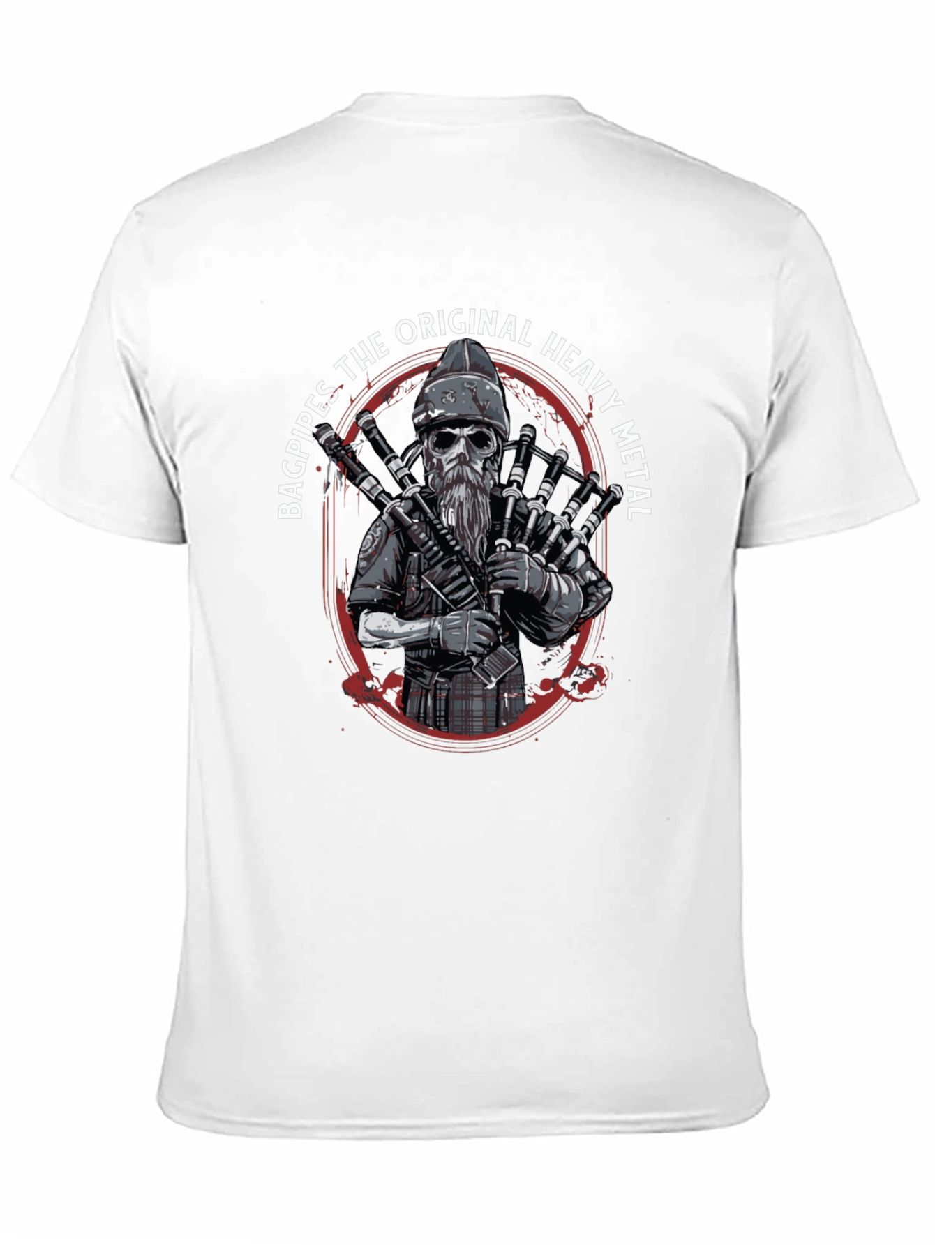Bagpipes Original Heavy Metal T-Shirt