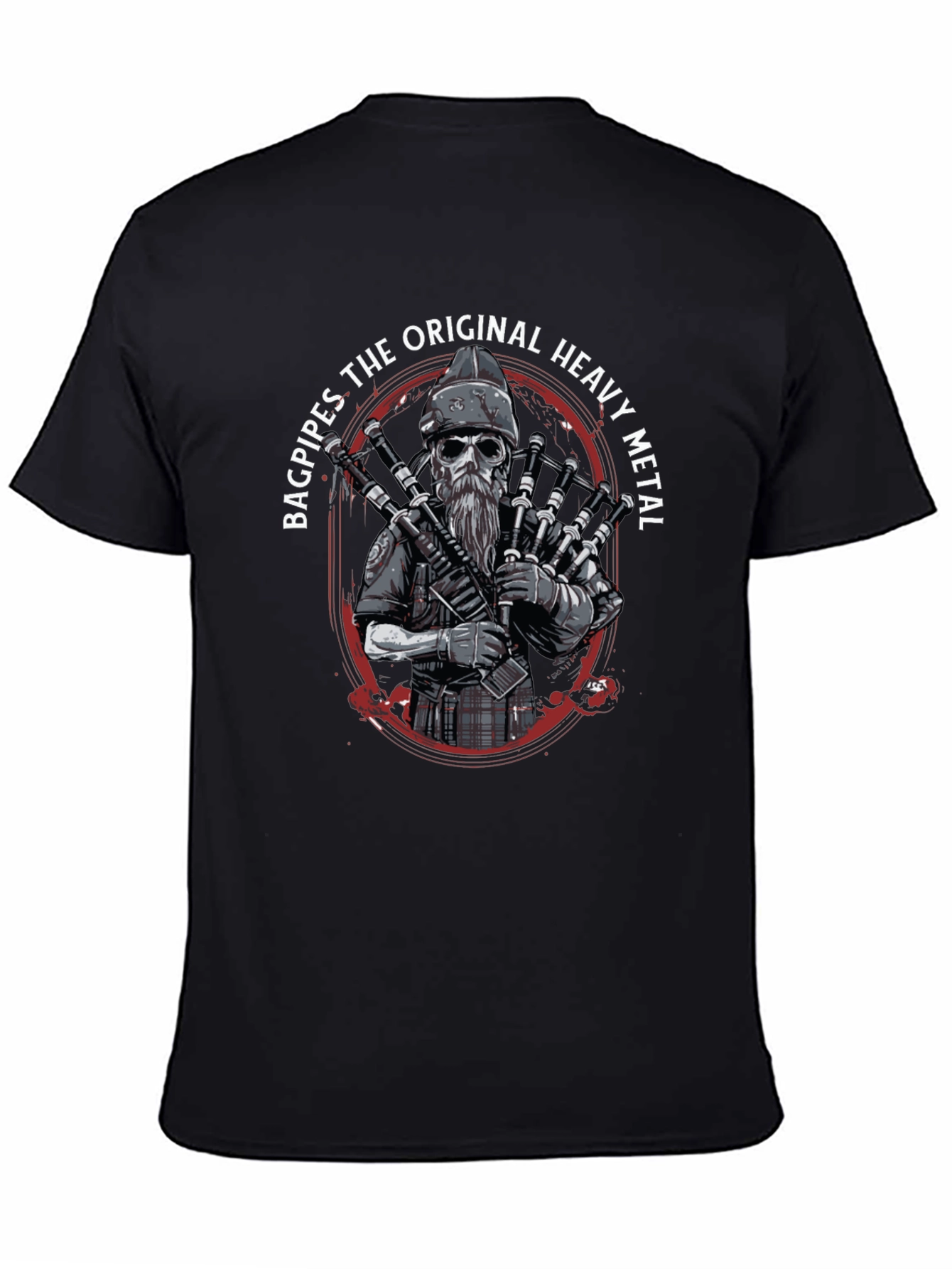 Bagpipes Original Heavy Metal T-Shirt