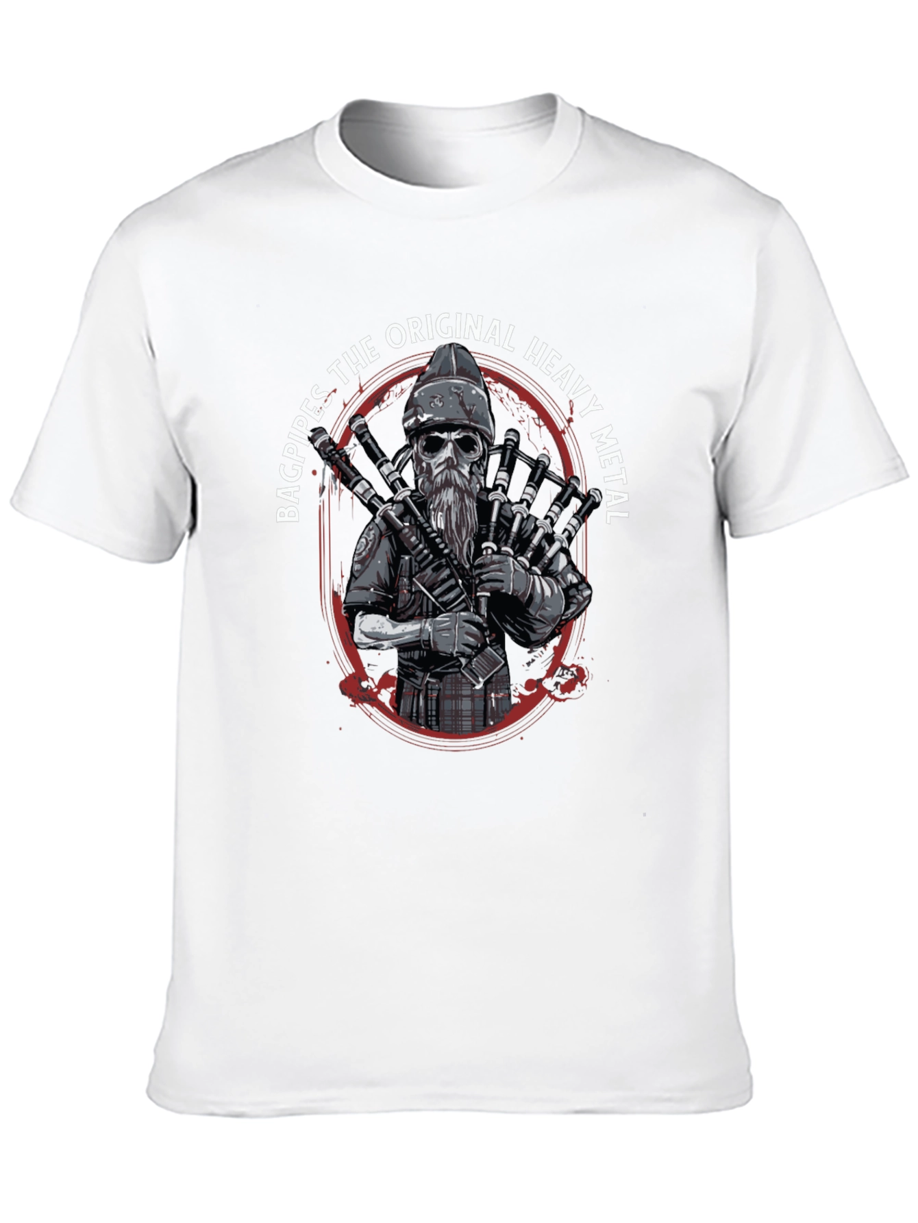 Bagpipes Original Heavy Metal T-Shirt