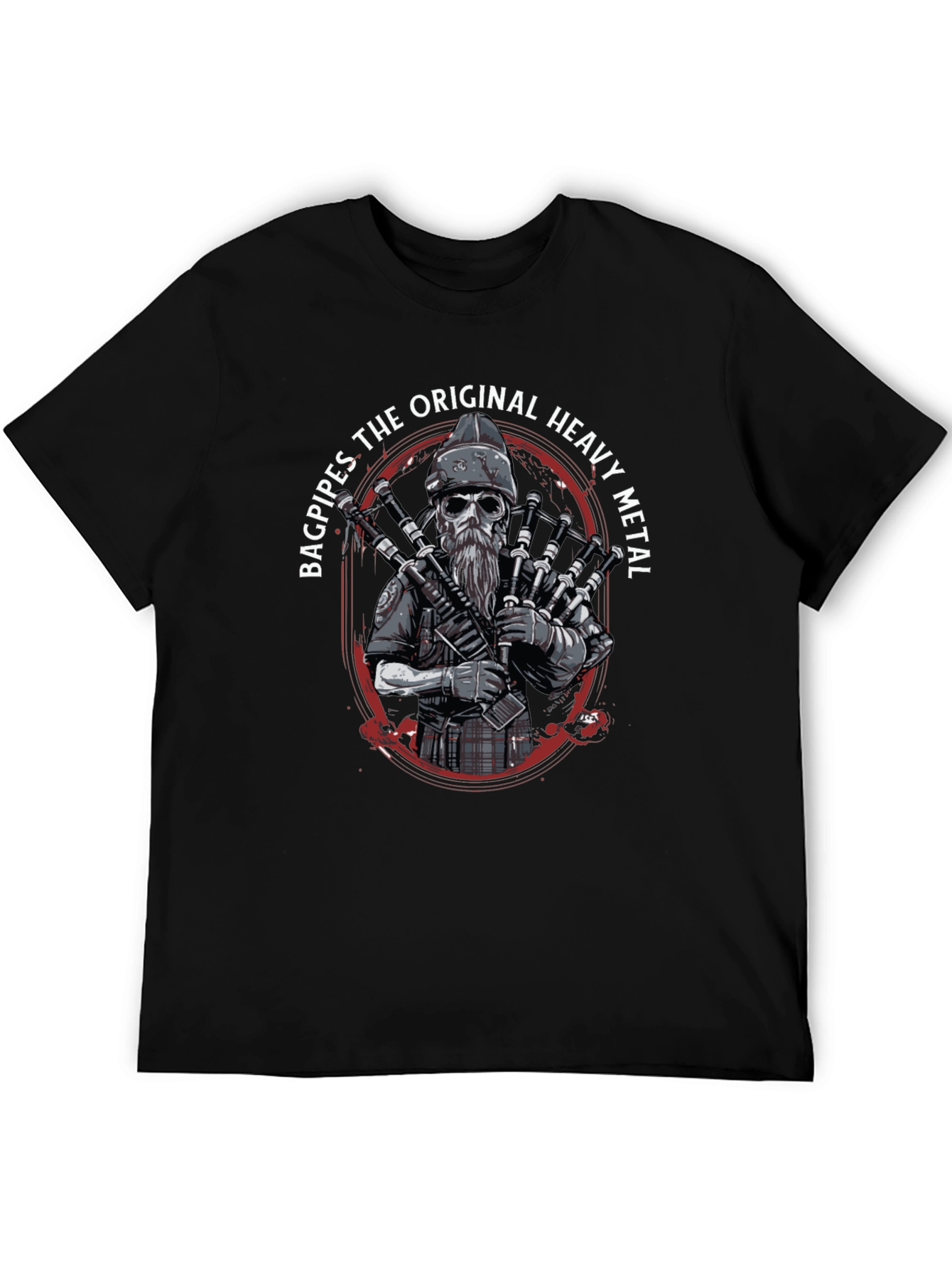 Bagpipes Original Heavy Metal T-Shirt