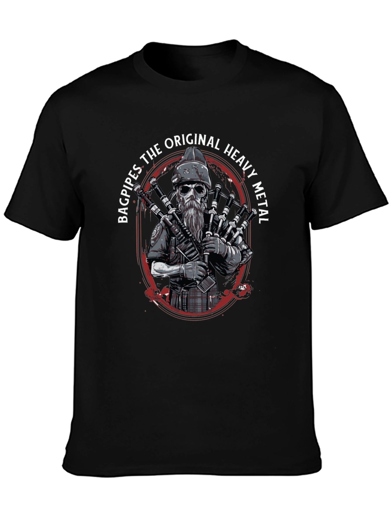 Bagpipes Original Heavy Metal T-Shirt